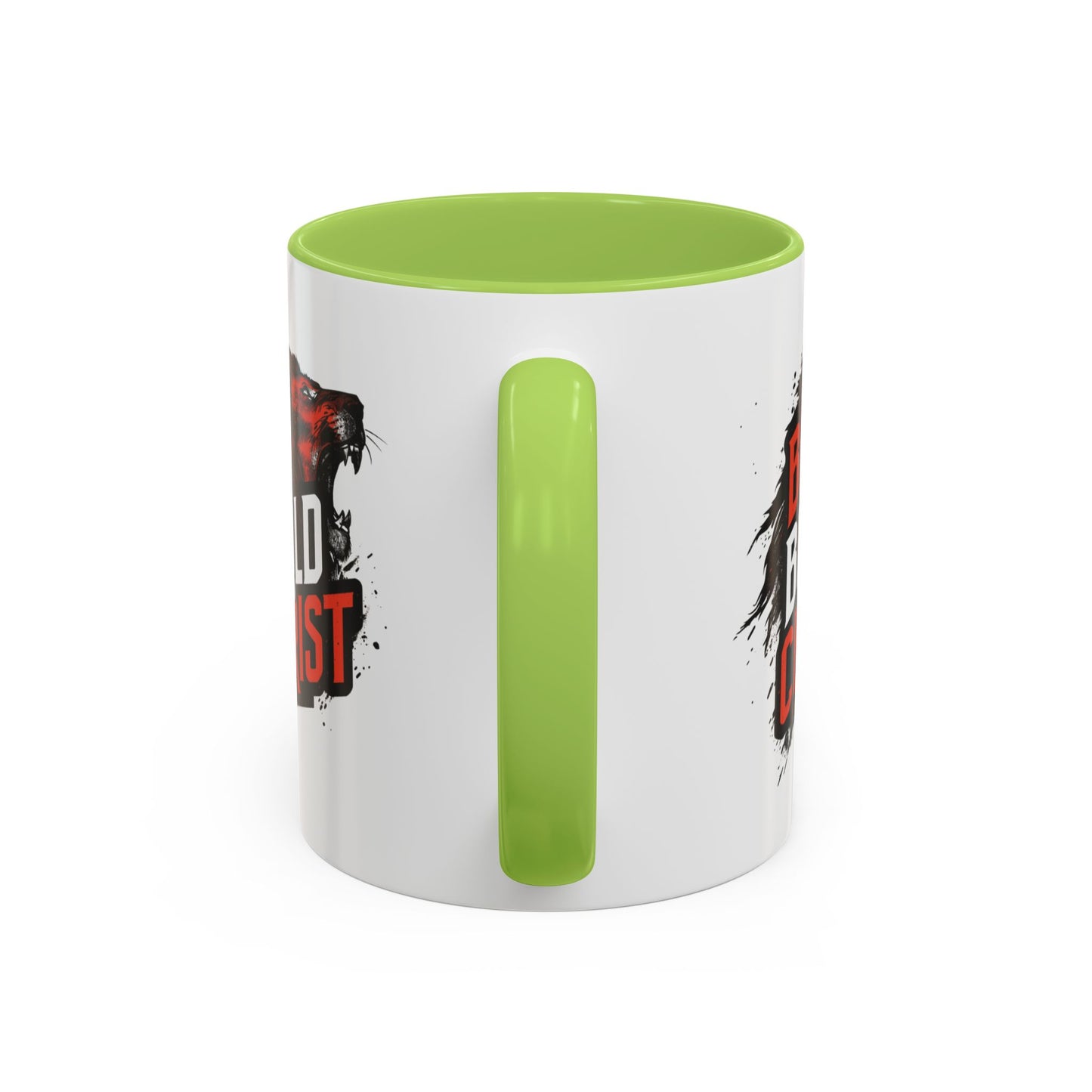 Be Bold in Christ Mug | Christian Faith Coffee Mug, Wolf Graphic Accent Mug