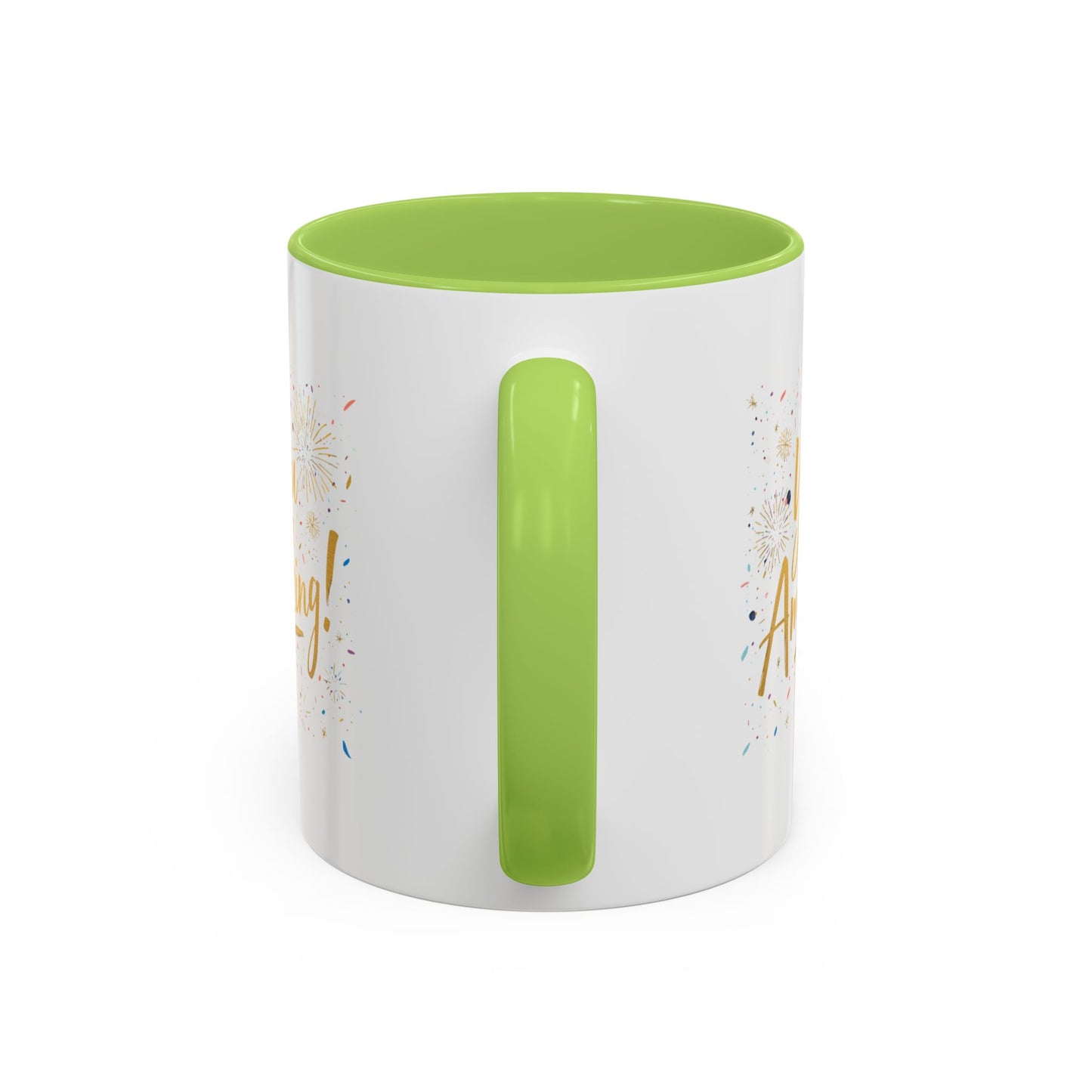 You Are Amazing Hand-Lettered Confetti Mug, Ceramic Coffee Mug