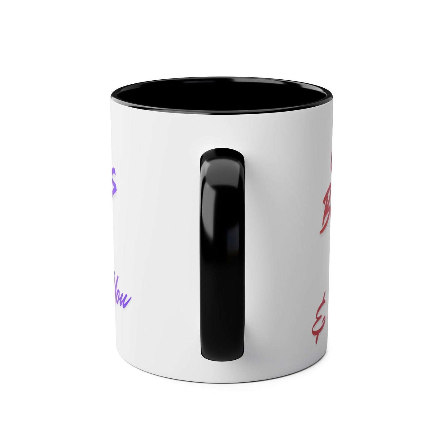 Brush-Lettered Encouraging Quote Coffee Mug Two-Tone Ceramic | 11oz