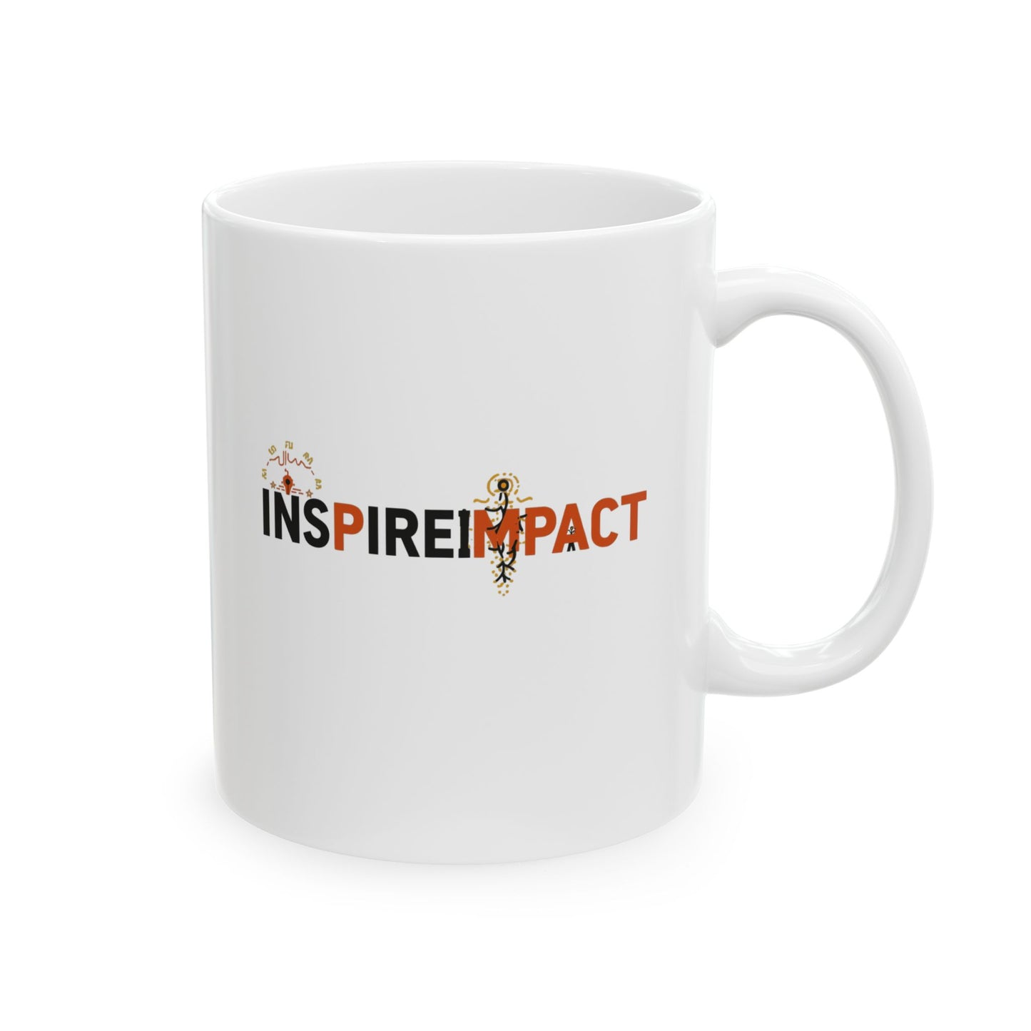 Start the Day with Intent Mug | Positive Message Ceramic Coffee Cup