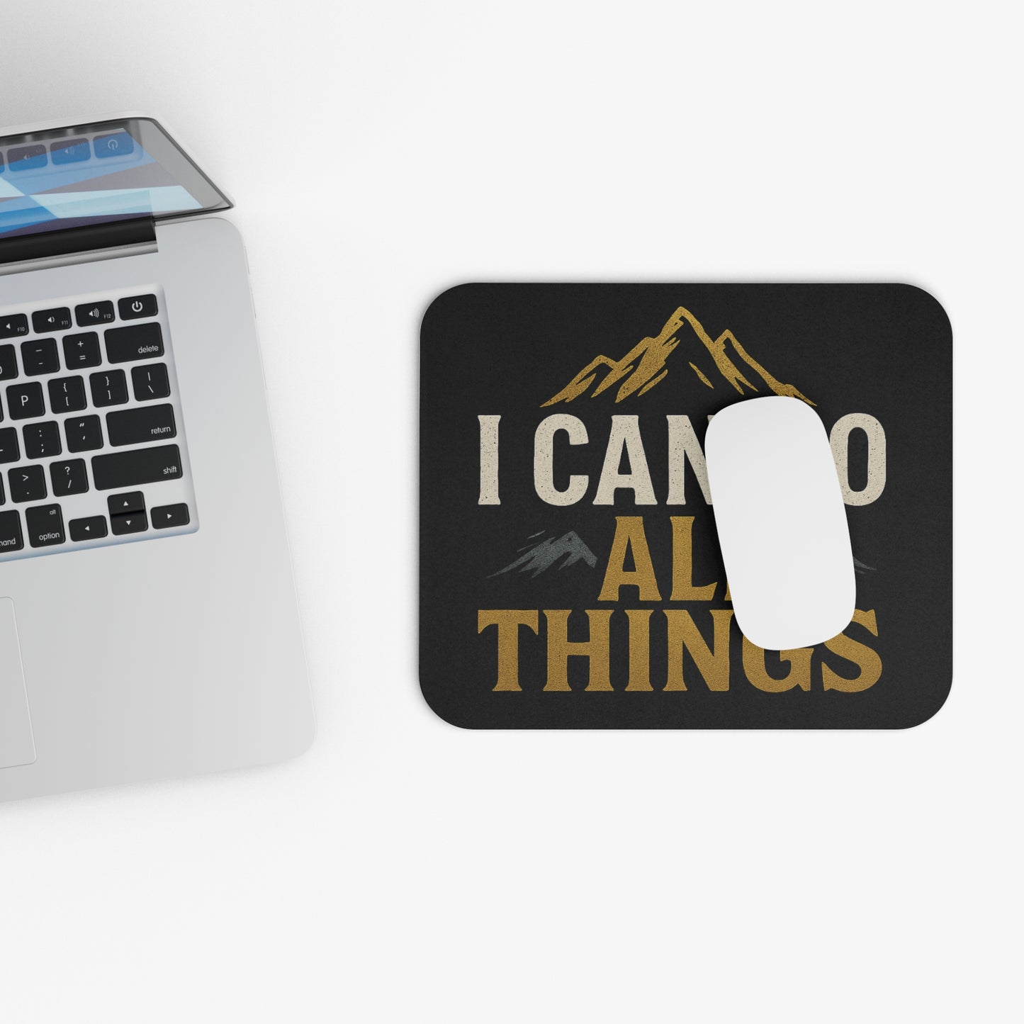 Motivational Mouse Pad for Home Office, I Can Do All Things Desk Accessory, Inspirational Gift, Work From Home Decor, Stationery Organizer
