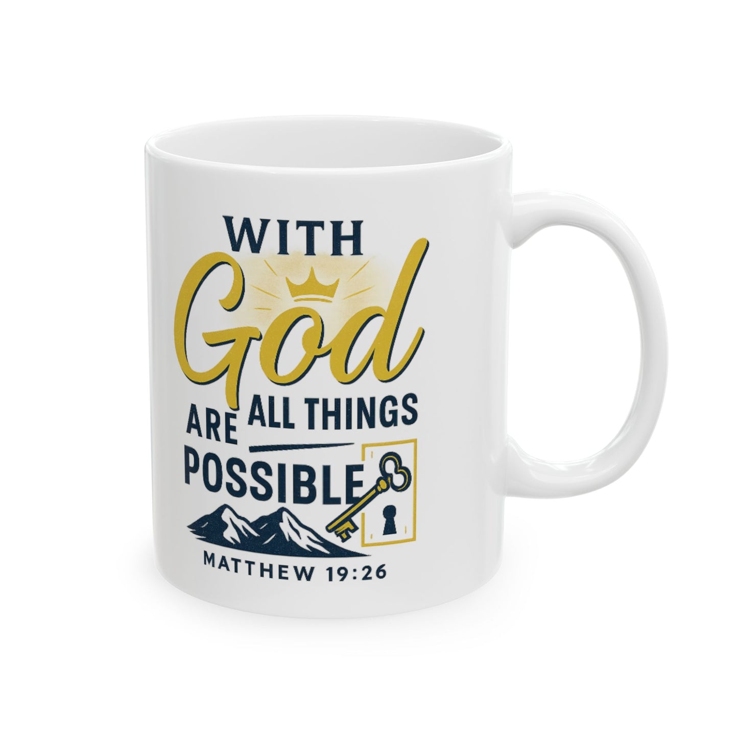 Inspirational Ceramic Mug - Motivational Coffee Cup for Faith, Encouragement, Gifts