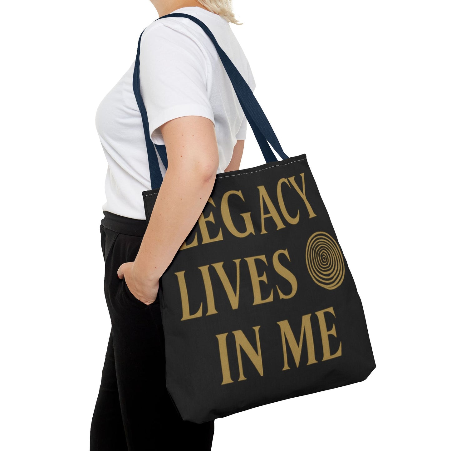 Legacy Lives In Me Tote Bag | Inspirational Gift, Unique Shopping Bag, Motivational Accessory, Eco-Friendly Tote, Legacy Reminder