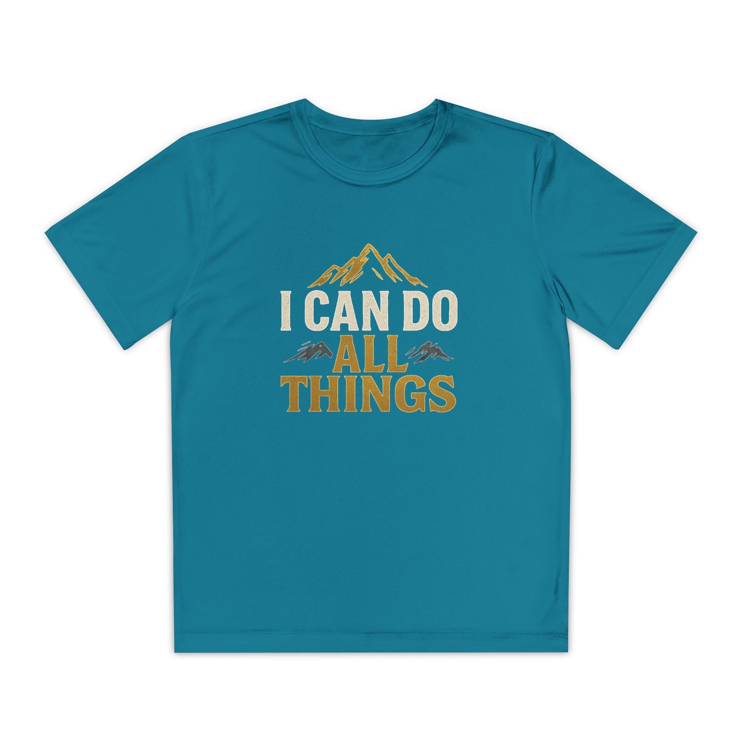 Youth Competitor Tee - I Can Do All Things Motivational Shirt