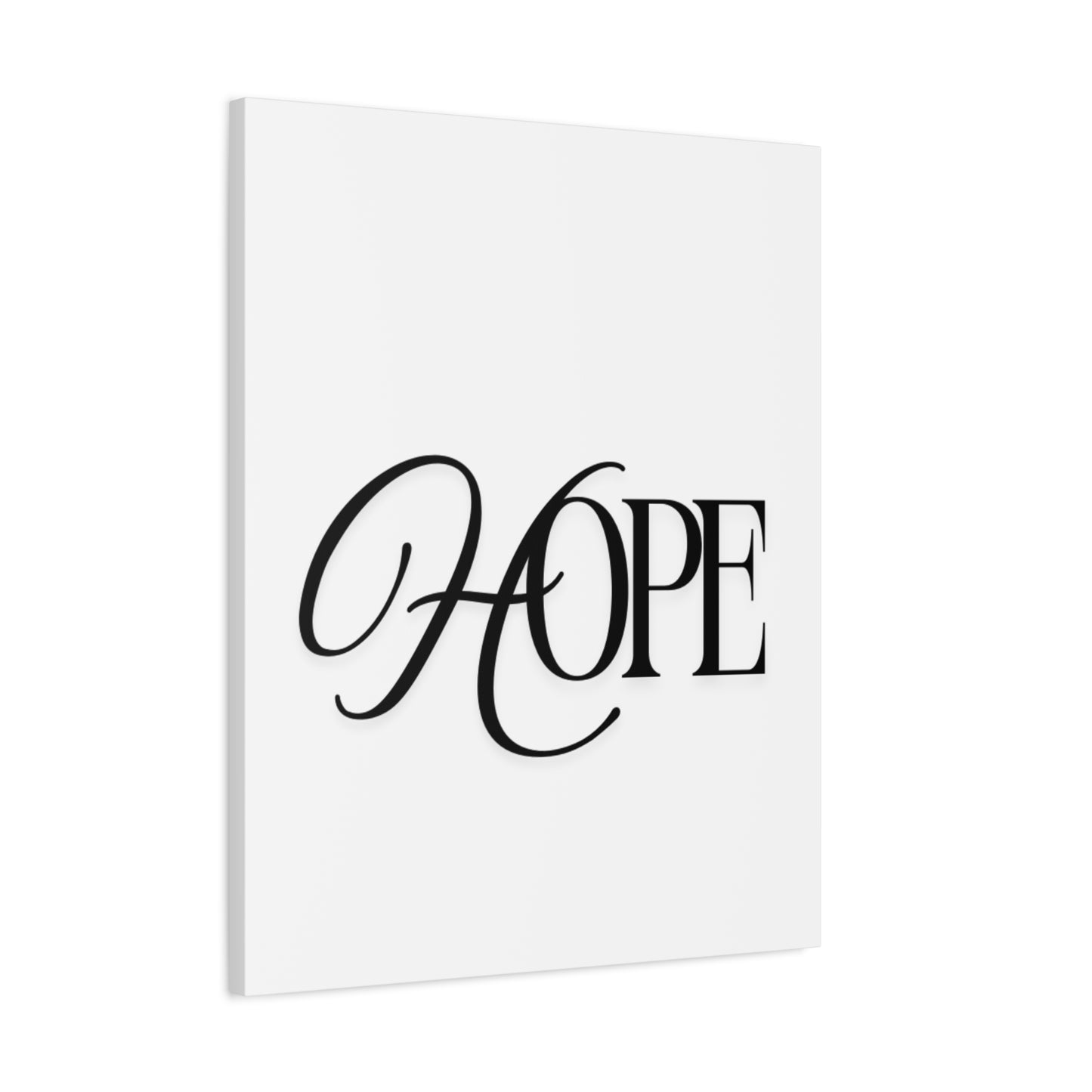 Hope Script Wall Art Canvas | Matte Stretched Canvas