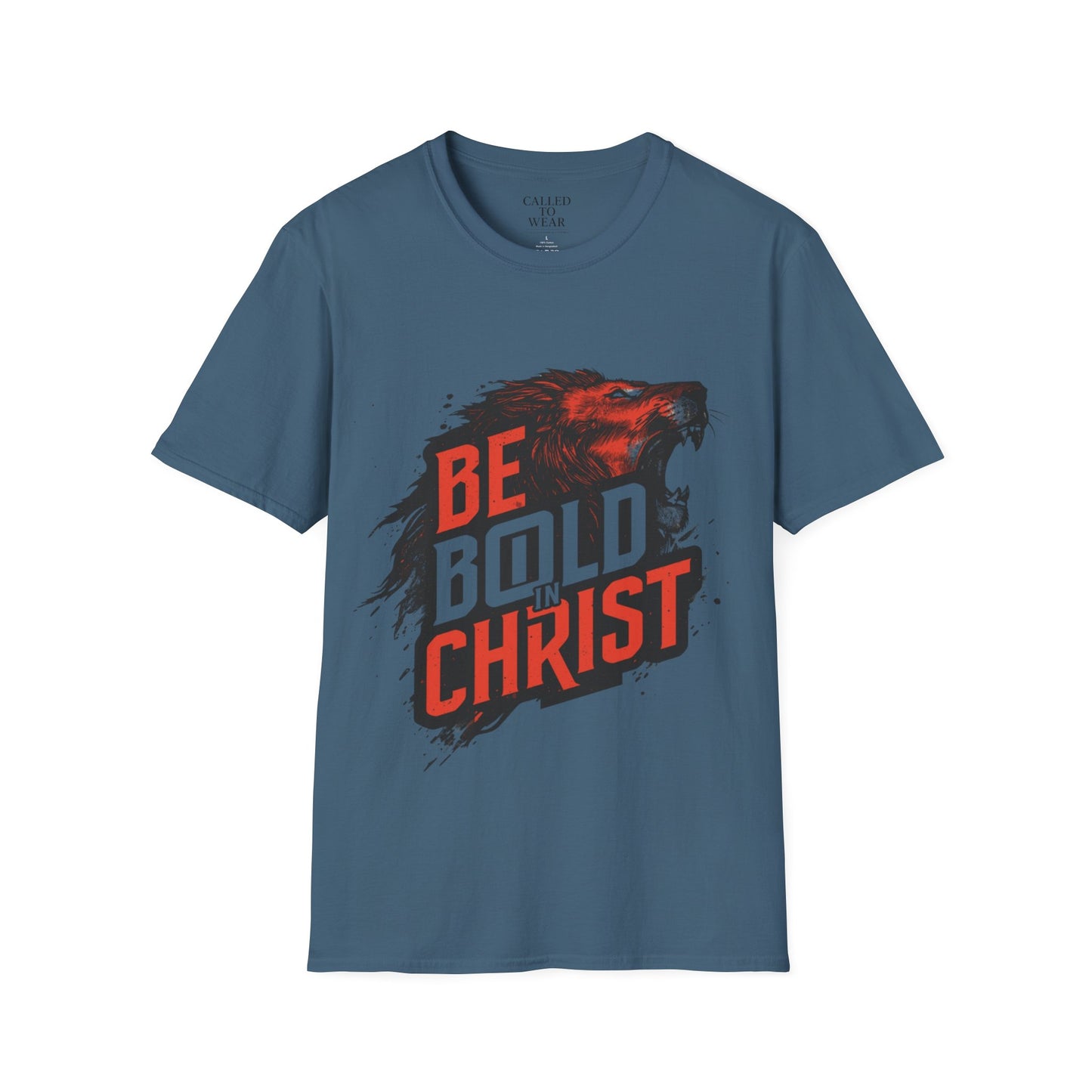 Be Bold in Christ Wolf Graphic T-Shirt | Faith Statement Tee