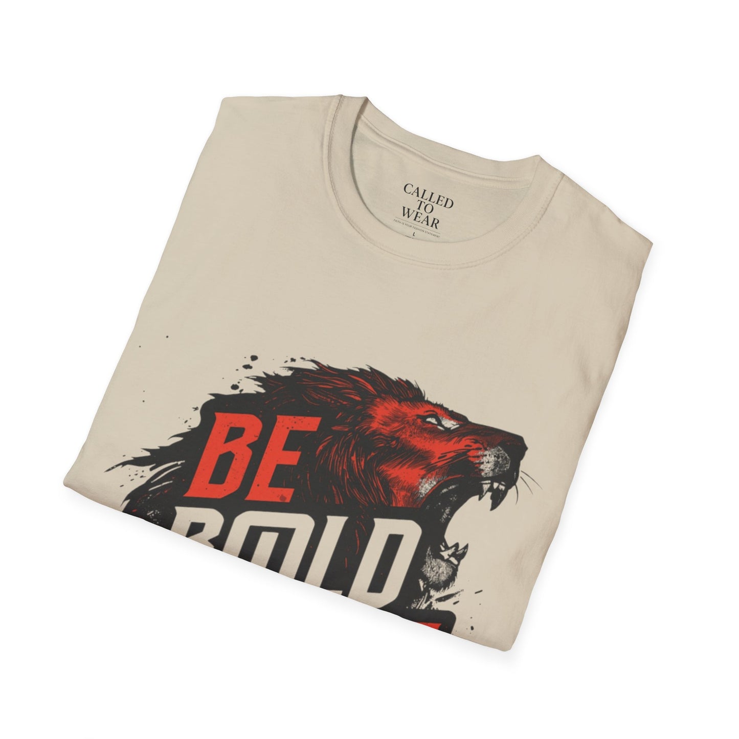 Be Bold in Christ Wolf Graphic T-Shirt | Faith Statement Tee