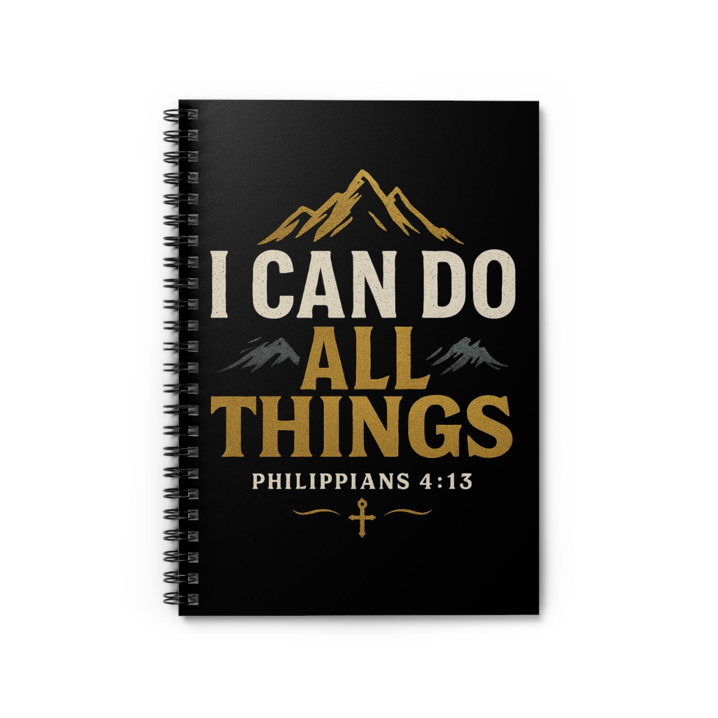 Inspirational Notebook - I Can Do All Things, Motivational Journal, Gift for Students