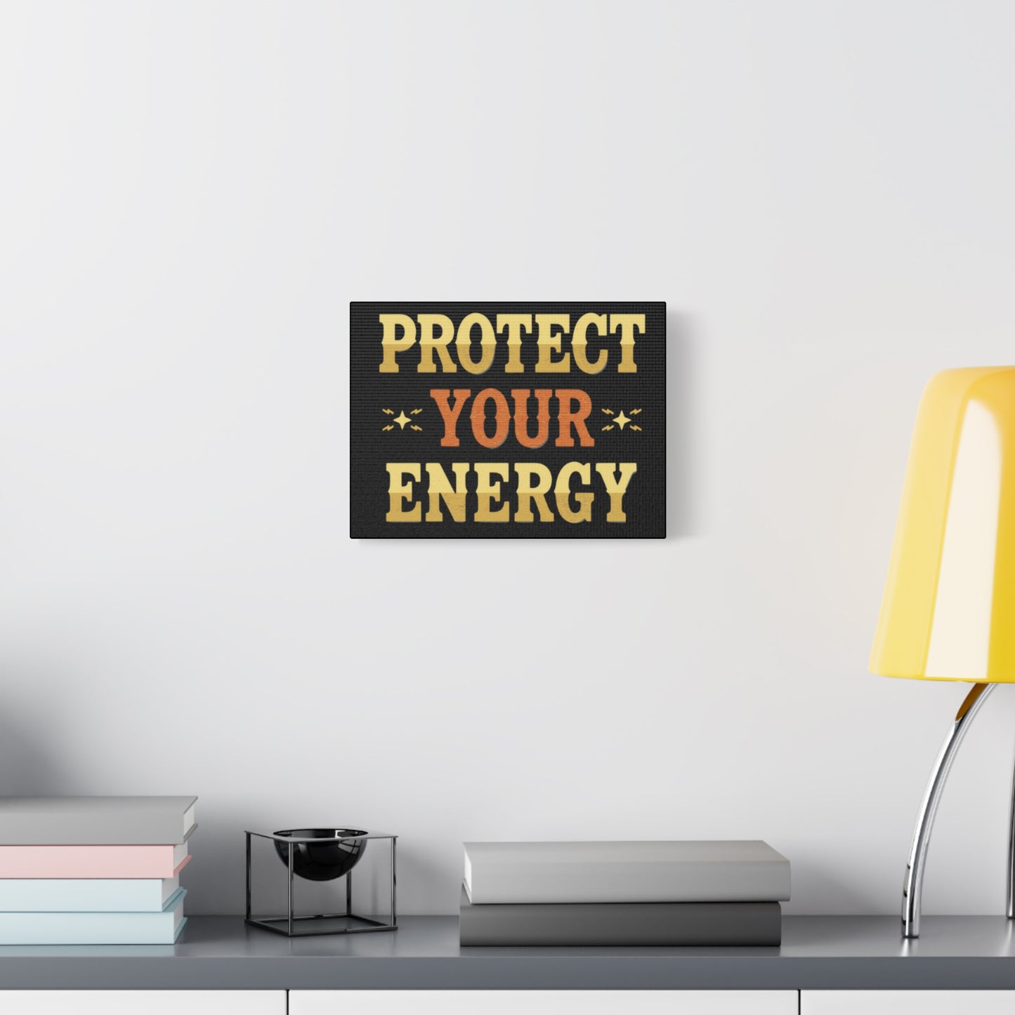 Protect Your Energy Canvas | Matte Stretched Wall Art