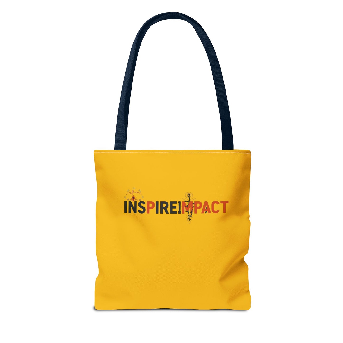 Inspire Impact typography tote bag | motivational slogan tote