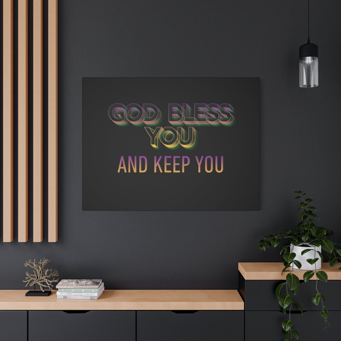 God Bless You and Keep You Canvas | Matte Stretched Wall Art