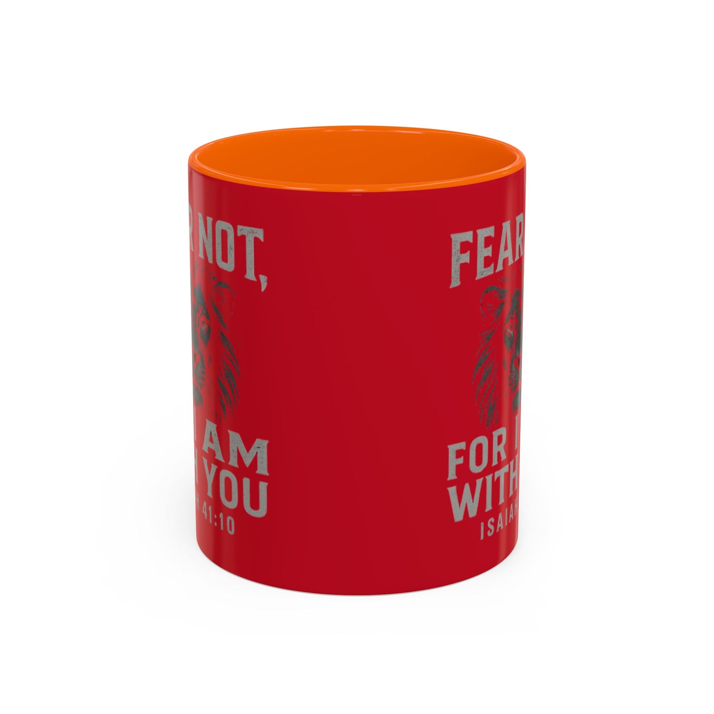 Faith-Inspired Accent Coffee Mug - Cheerful Ceramics for Daily Motivation, Gift for Friends, Home Decor, Encouragement