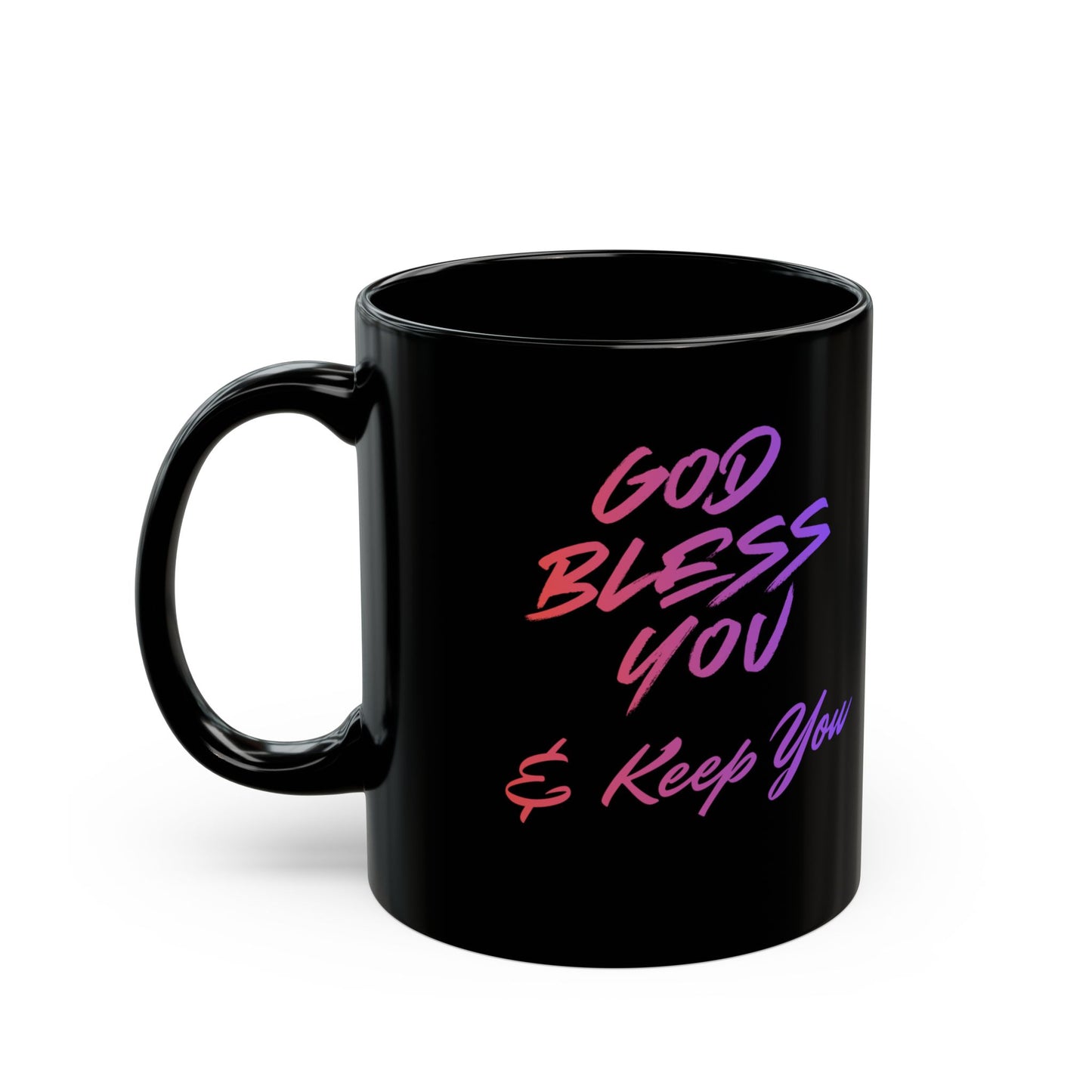 Someone Cares neon script Mug | Black Ceramic 11oz 15oz