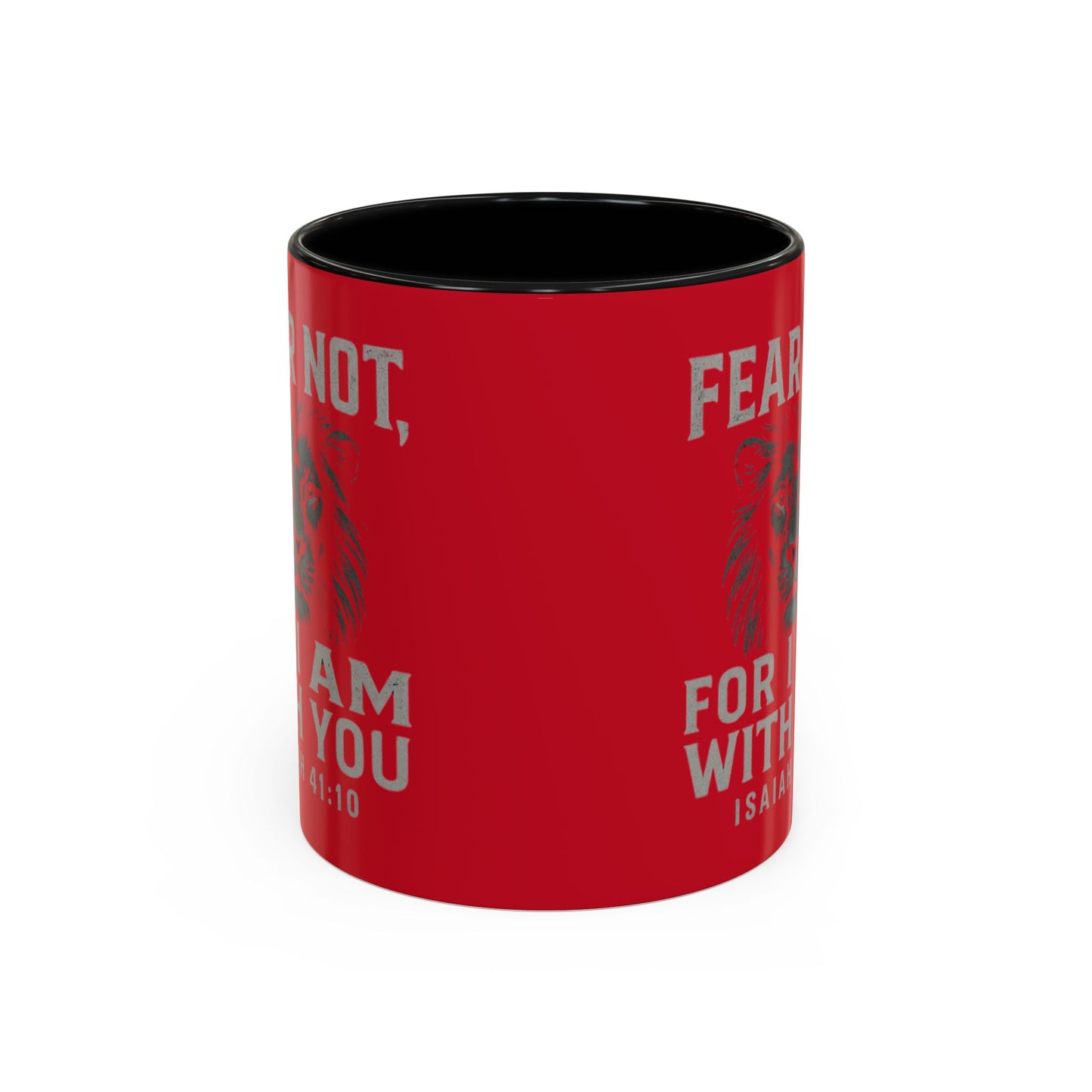 Faith-Inspired Accent Coffee Mug - Cheerful Ceramics for Daily Motivation, Gift for Friends, Home Decor, Encouragement