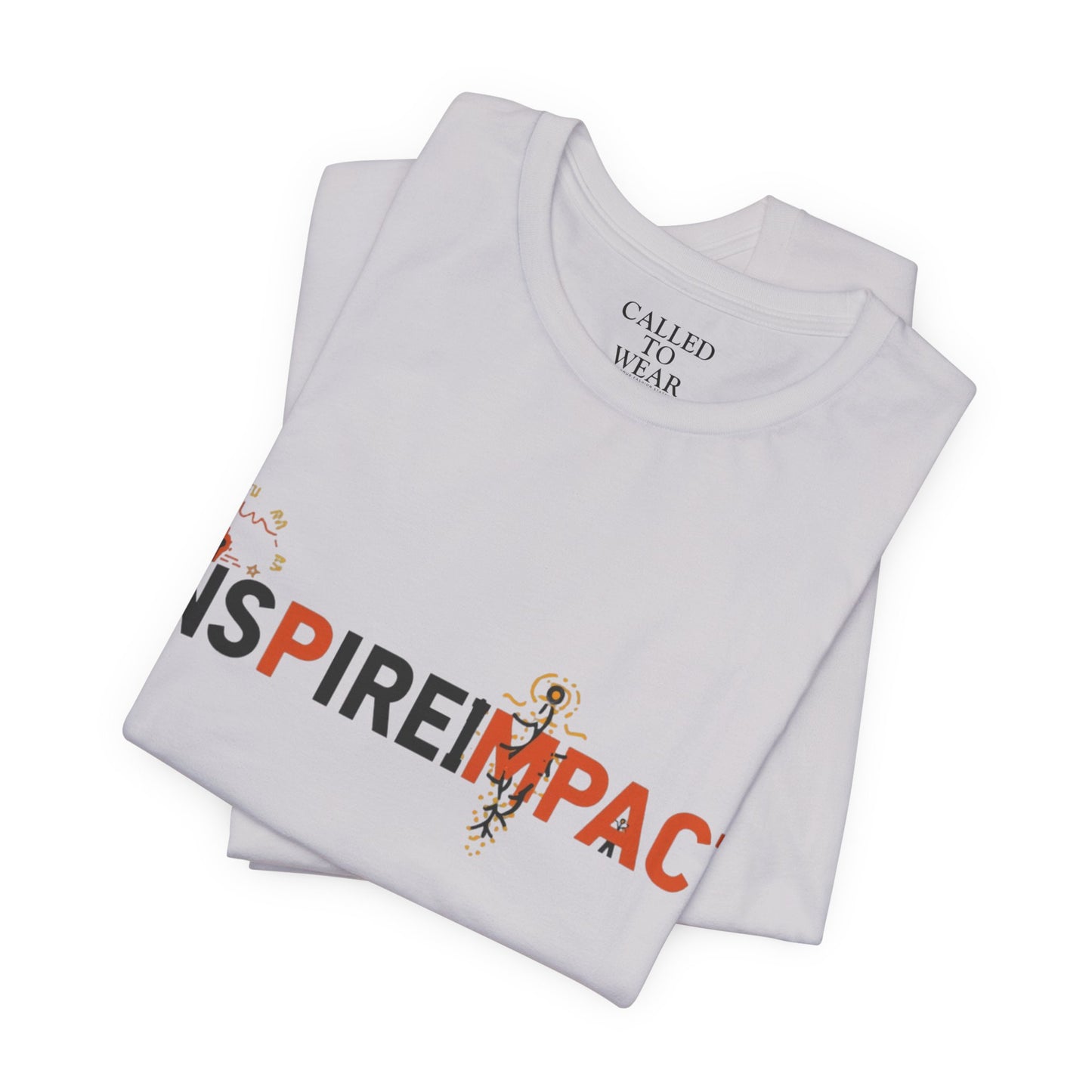 Inspire Impact graphic Tee | Inspirational typography t-shirt