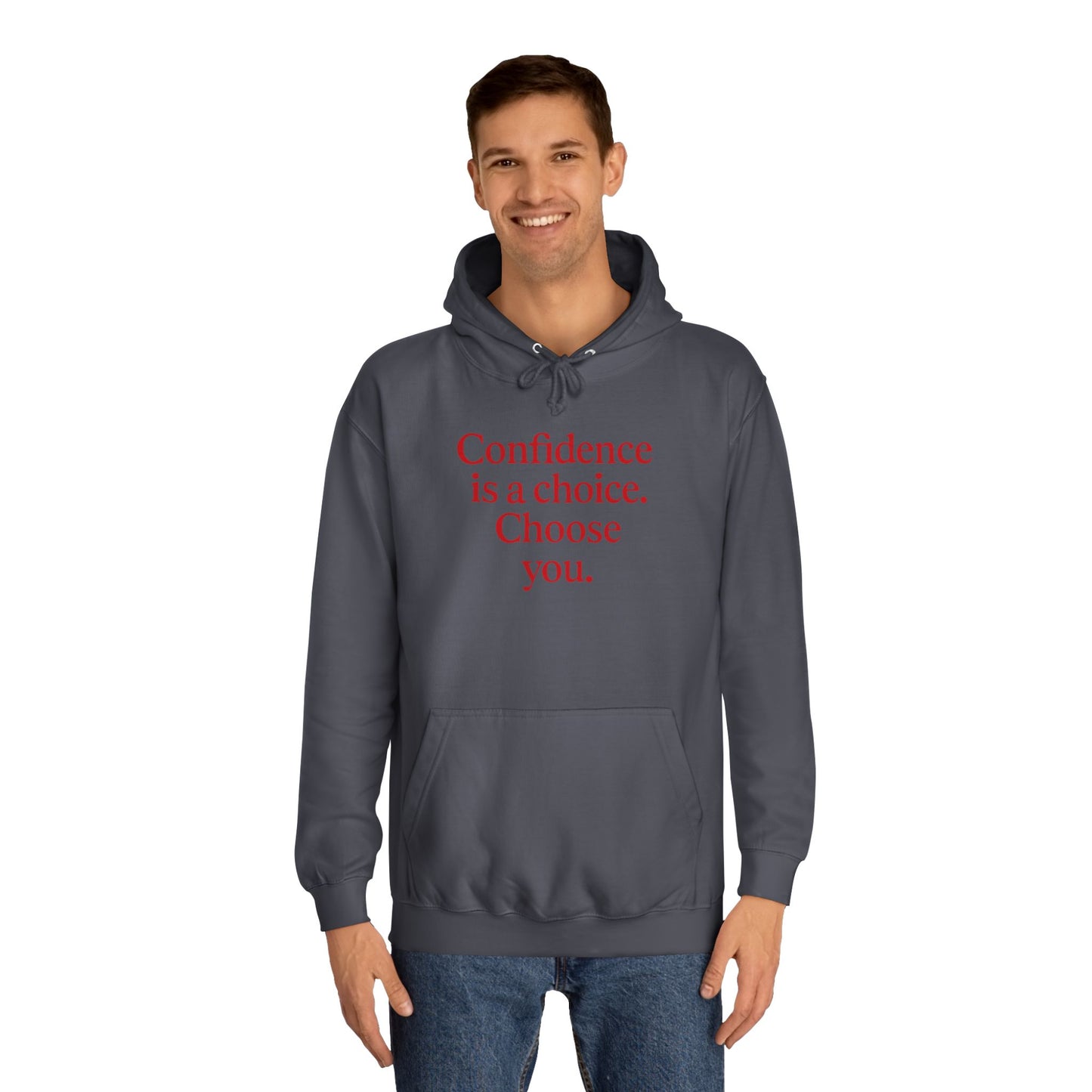 Confidence Choice Unisex College Hoodie - Inspirational Gift, Motivational Apparel, College Student Fashion, Cozy Sweatshirt, [...]