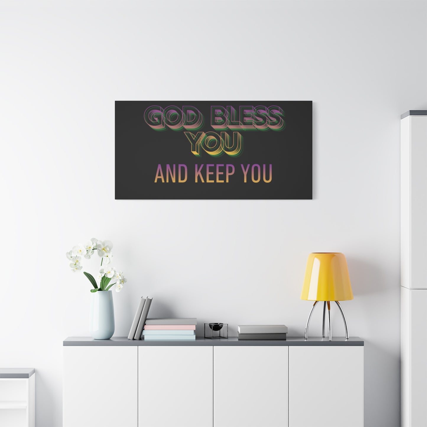 God Bless You and Keep You Canvas | Matte Stretched Wall Art