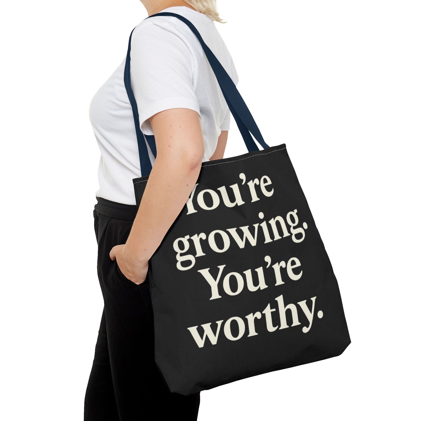 Empowering Affirmation Tote Bag 'You Are Enough' Inspirational Everyday Tote