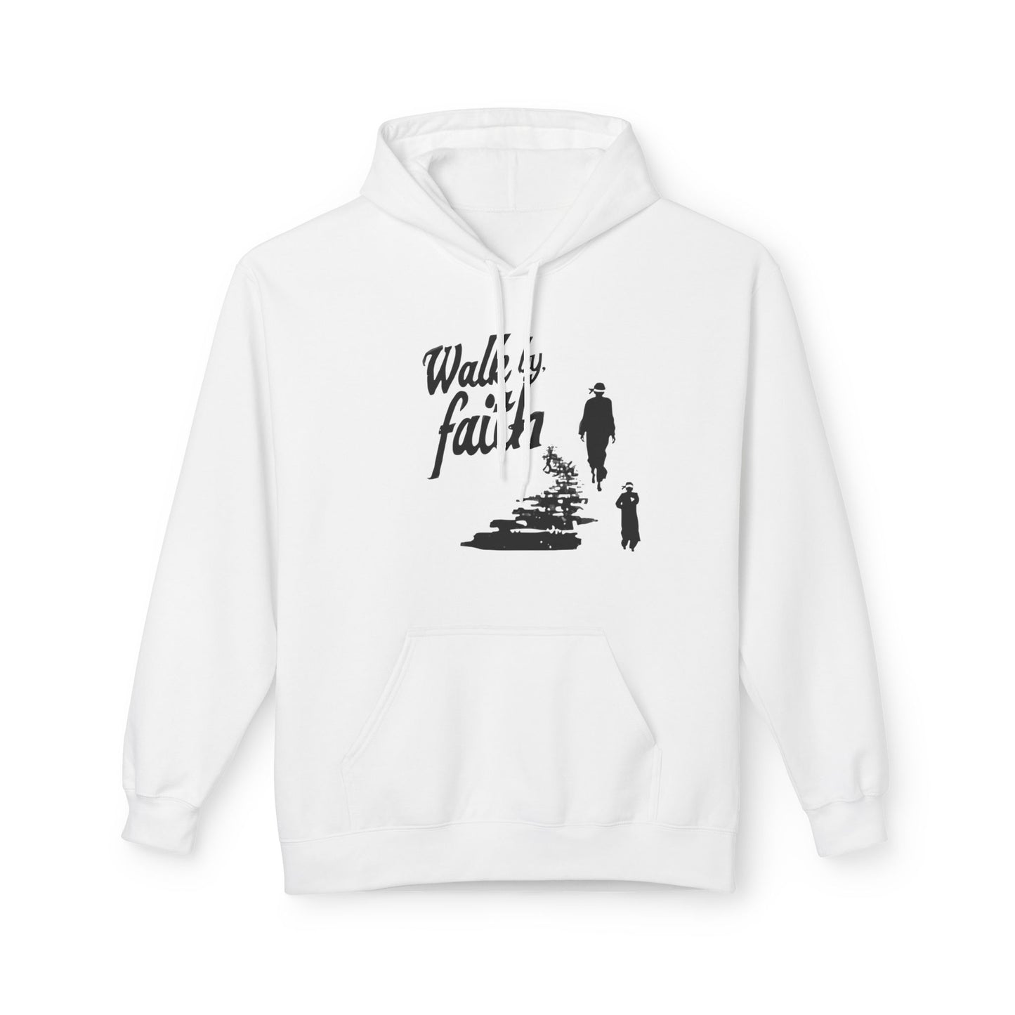 Walking Faith hoodie | silhouette father and child, pathway inspirational design