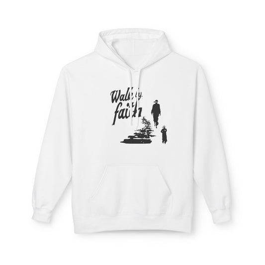 Walking Faith hoodie | silhouette father and child, pathway inspirational design