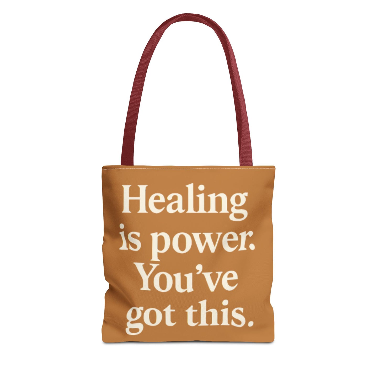 Empowering Healing Tote Bag, Inspirational Market Bag, Motivational Gift, Self-Care Accessory, Supportive Everyday Tote