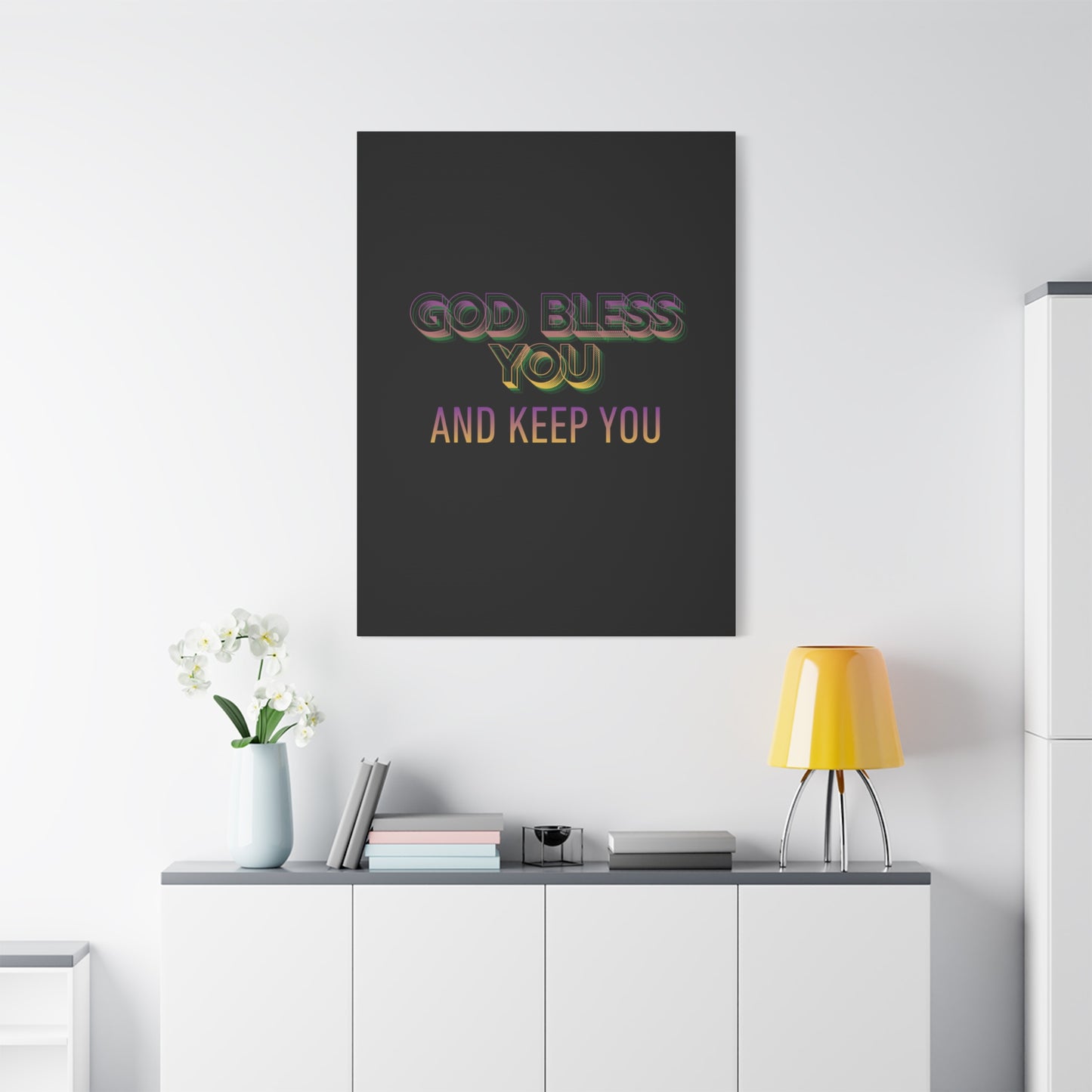God Bless You and Keep You Canvas | Matte Stretched Wall Art