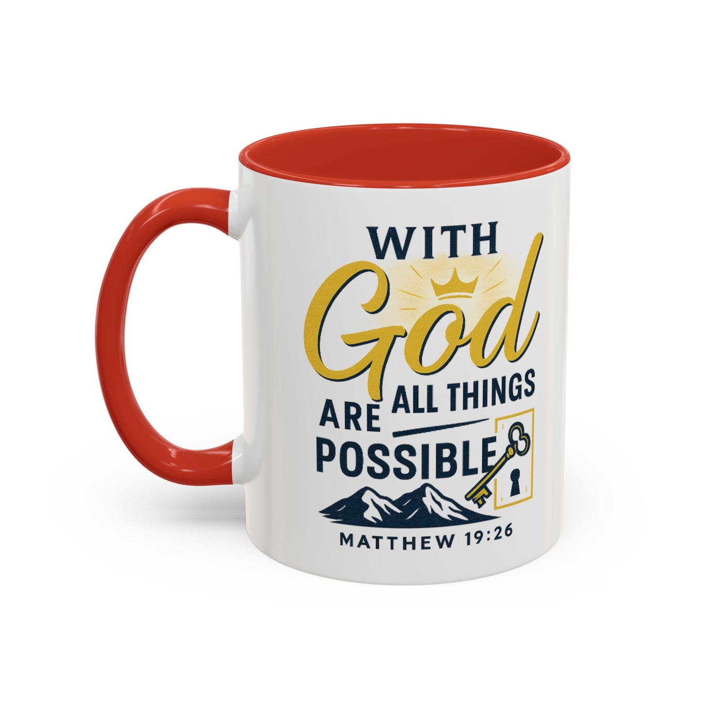 Inspirational Coffee Mug, Motivational Mug, Religious Gift, God Quote Mug, Faith-Based Coffee Cup, Customizable Coffee Mug
