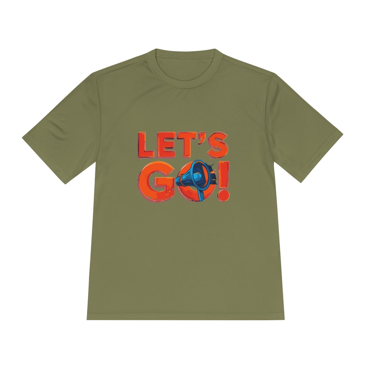 LET'S GO! Momentum Graphic Tee | Lightweight Polyester Athletic Shirt