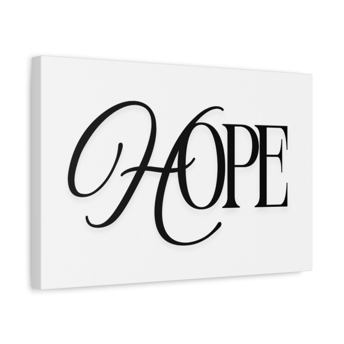 Hope Script Wall Art Canvas | Matte Stretched Canvas