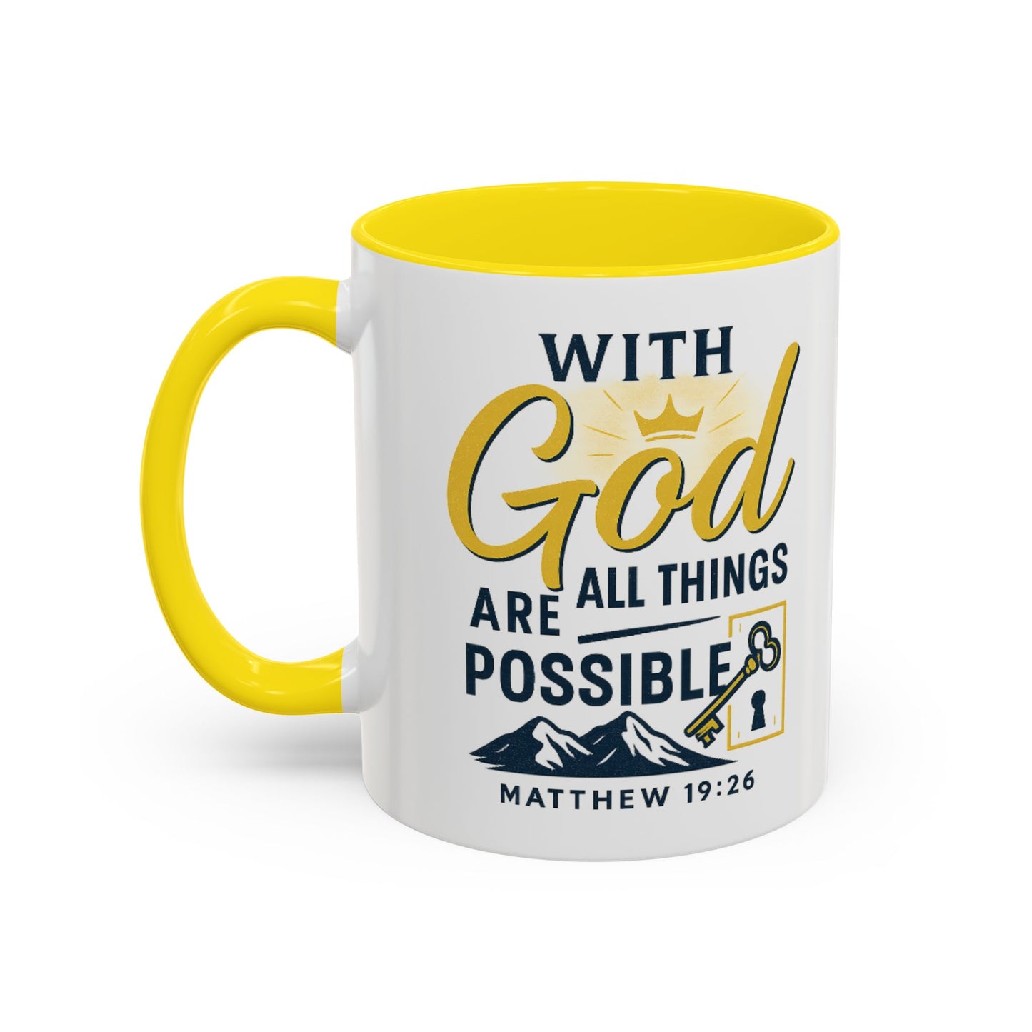 Inspirational Coffee Mug, Motivational Mug, Religious Gift, God Quote Mug, Faith-Based Coffee Cup, Customizable Coffee Mug
