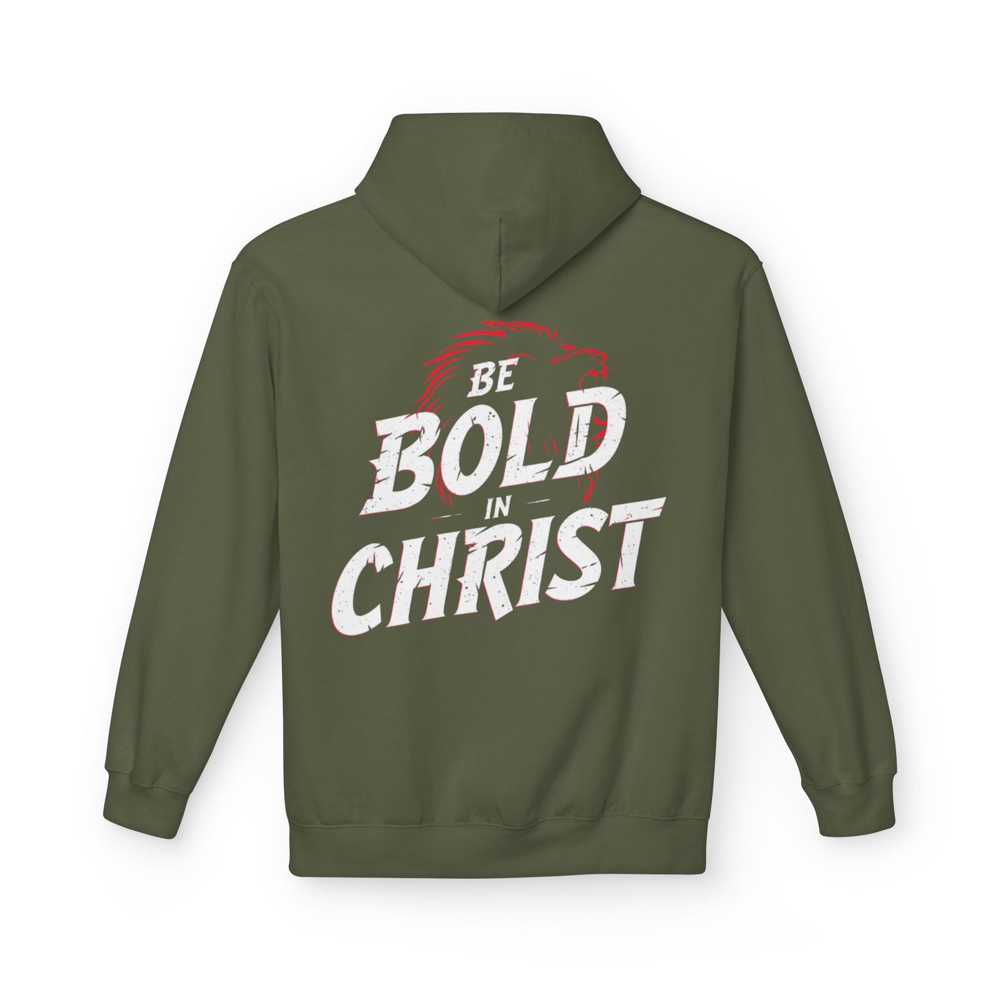 Be Bold in Christ Brush Stroke Design Hoodie | Christian Faith Apparel