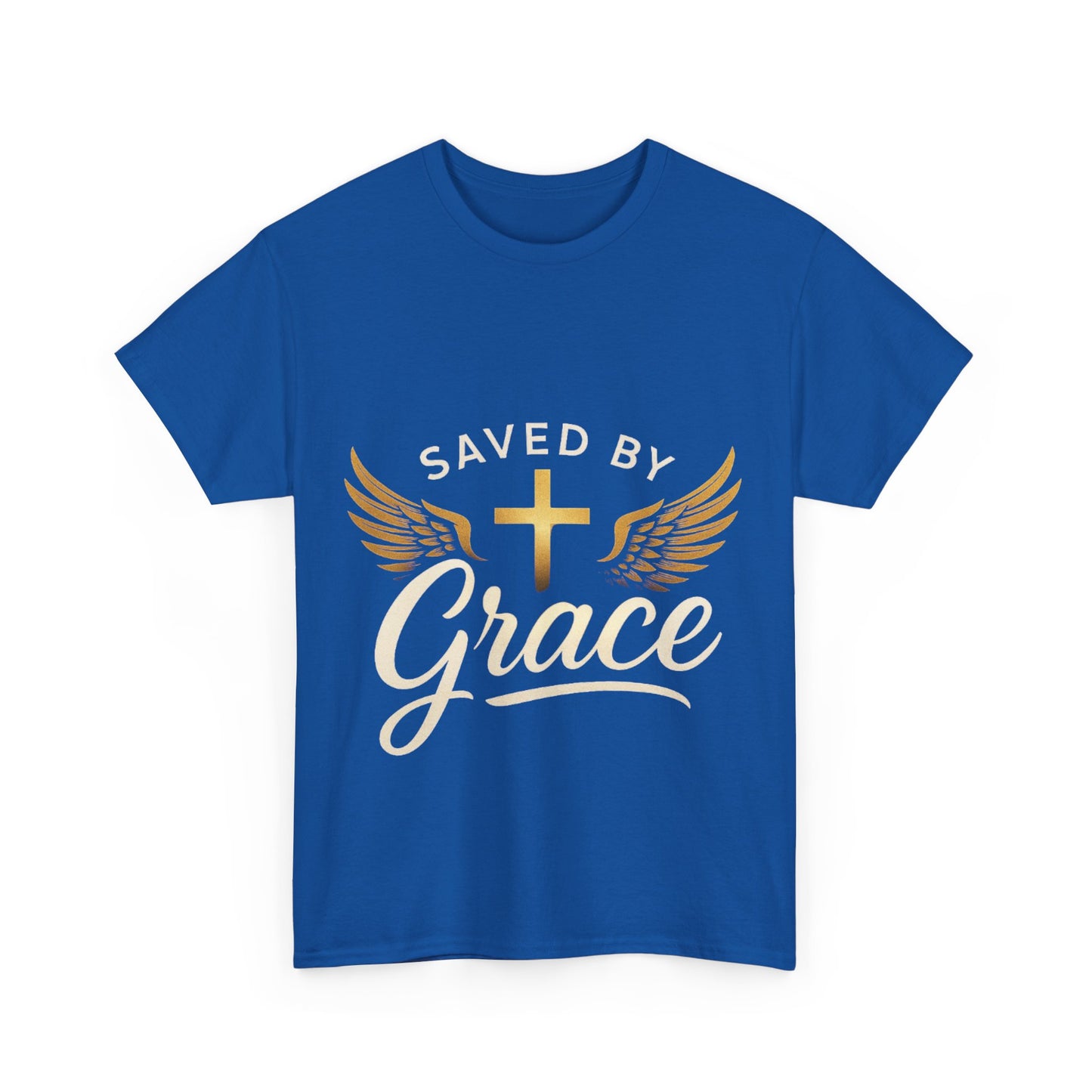 Saved by Grace Unisex Heavy Cotton Tee - Faith Shirt, Christian Apparel, Inspirational Gift, Church Outfit, Religious Tee