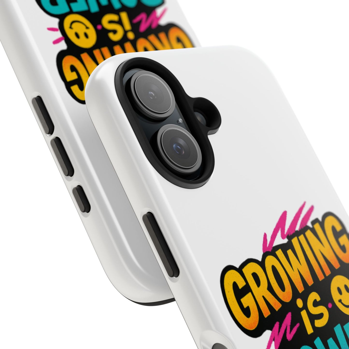 Empowering Tough Phone Case - 'Growing is Power' - Motivational Gifts, Unique Phone Accessories, Phone Protector, Gift for Teens
