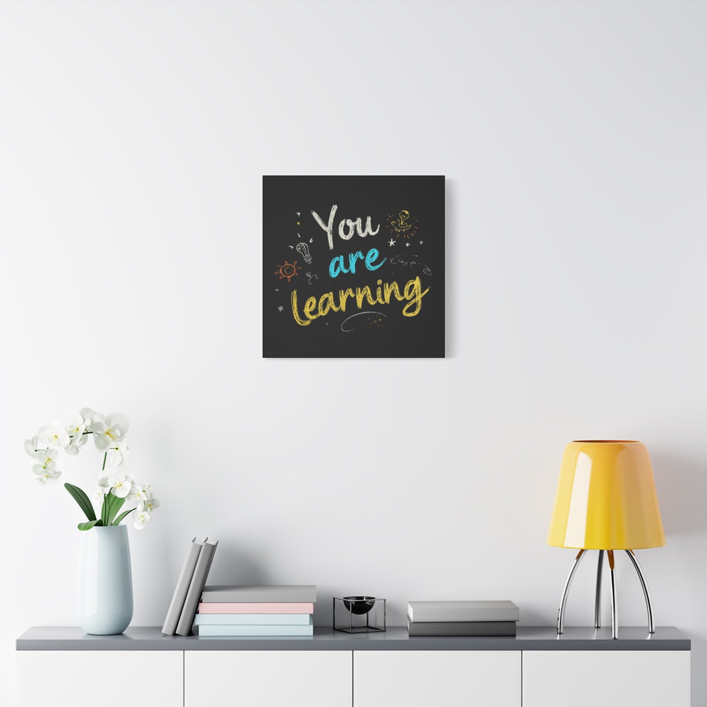 You Are Learning Chalkboard Art Canvas