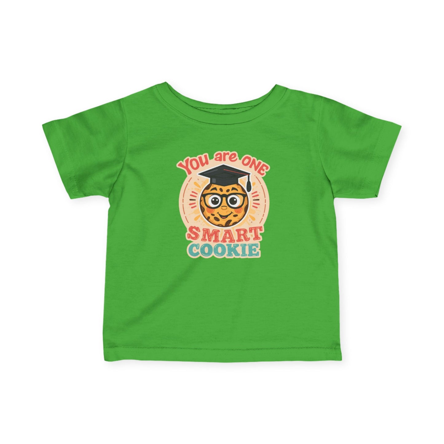You Are One Smart Cookie Infant Tee | Cute Cookie with Glasses Retro Design