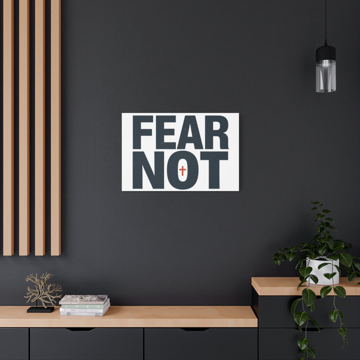 Fear Not canvas | Christian wall art, stretched matte gallery wrap