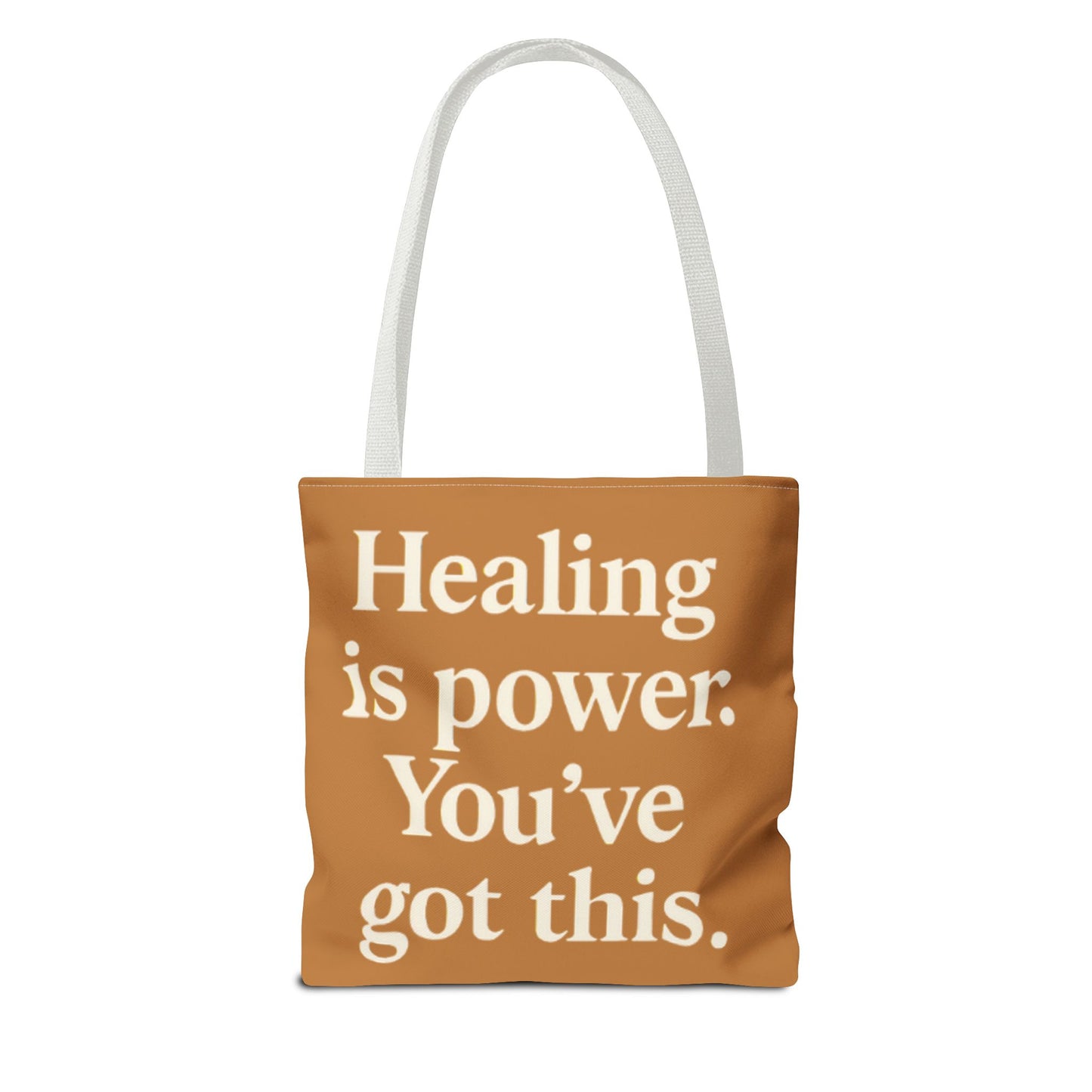 Empowering Healing Tote Bag, Inspirational Market Bag, Motivational Gift, Self-Care Accessory, Supportive Everyday Tote