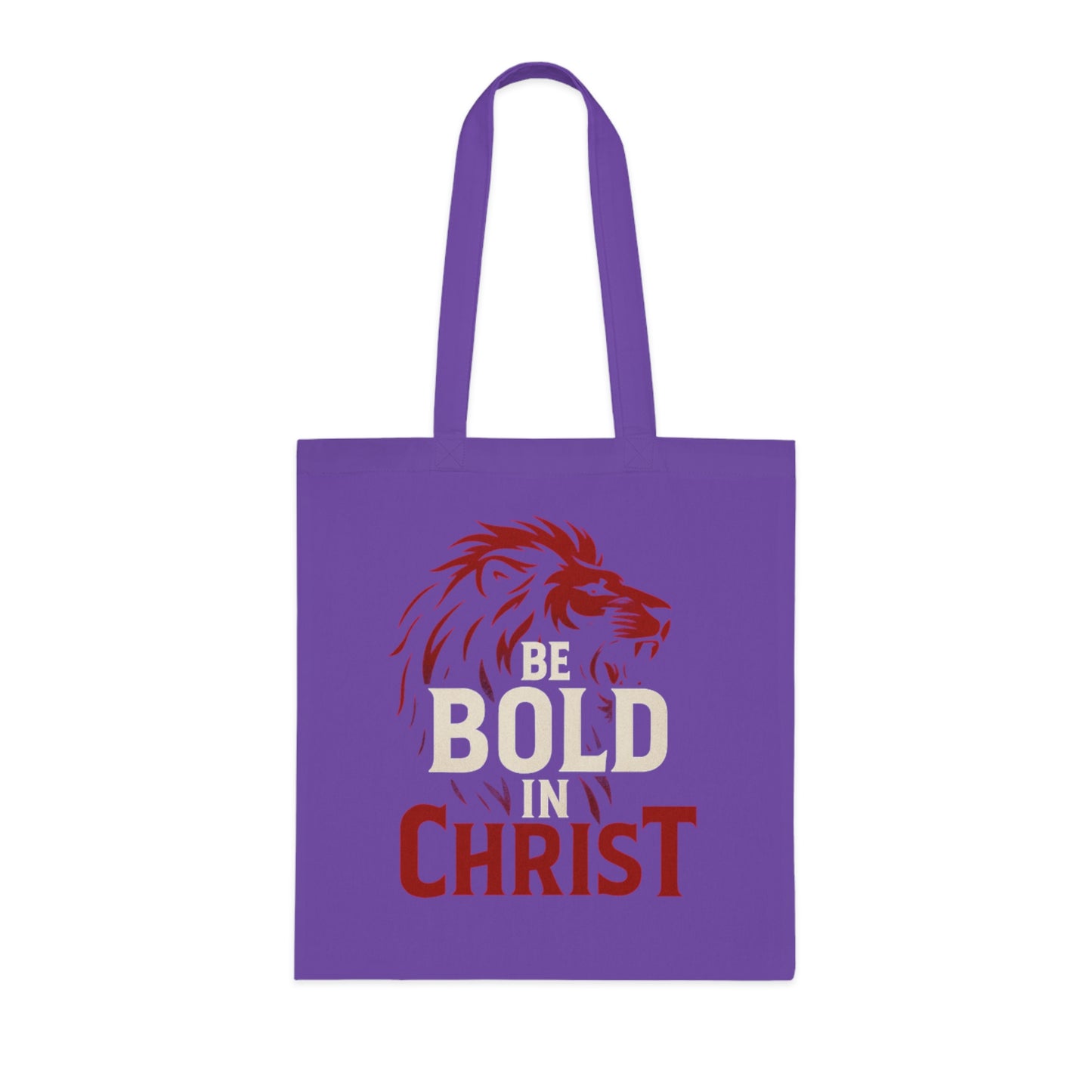 Be Bold in Christ Cotton Tote Bag, Inspirational Gift, Christian Tote, Bible Verse Bag, Everyday Use, Church Activities, Eco-Friendly