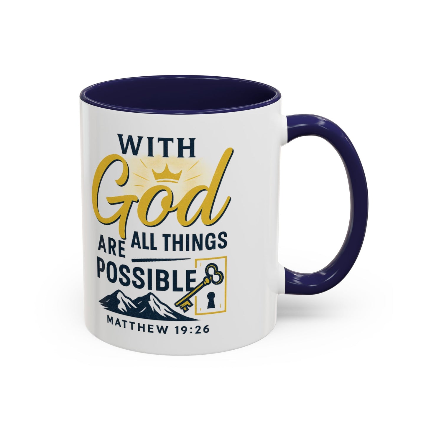 Inspirational Coffee Mug, Motivational Mug, Religious Gift, God Quote Mug, Faith-Based Coffee Cup, Customizable Coffee Mug