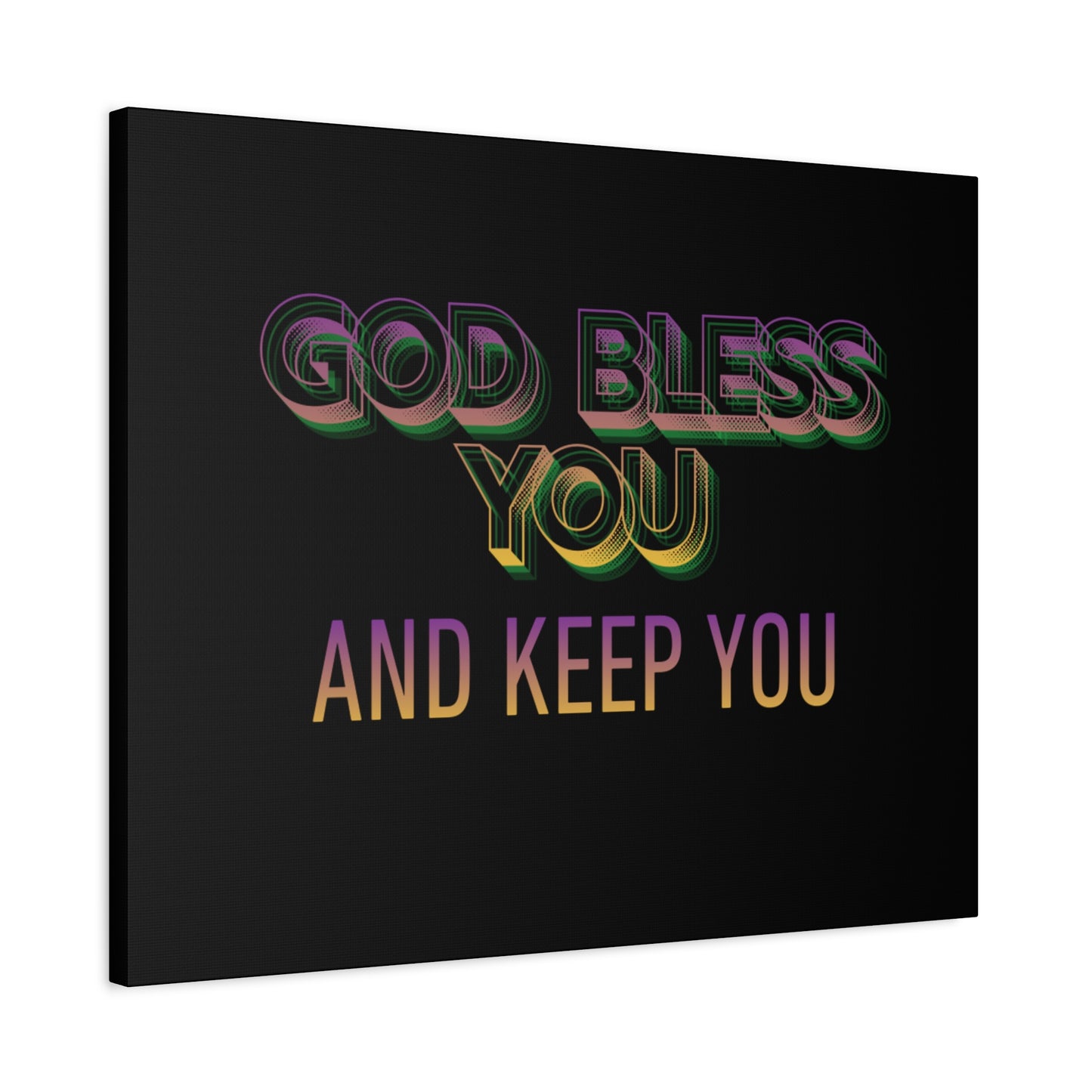 God Bless You and Keep You Canvas | Matte Stretched Wall Art