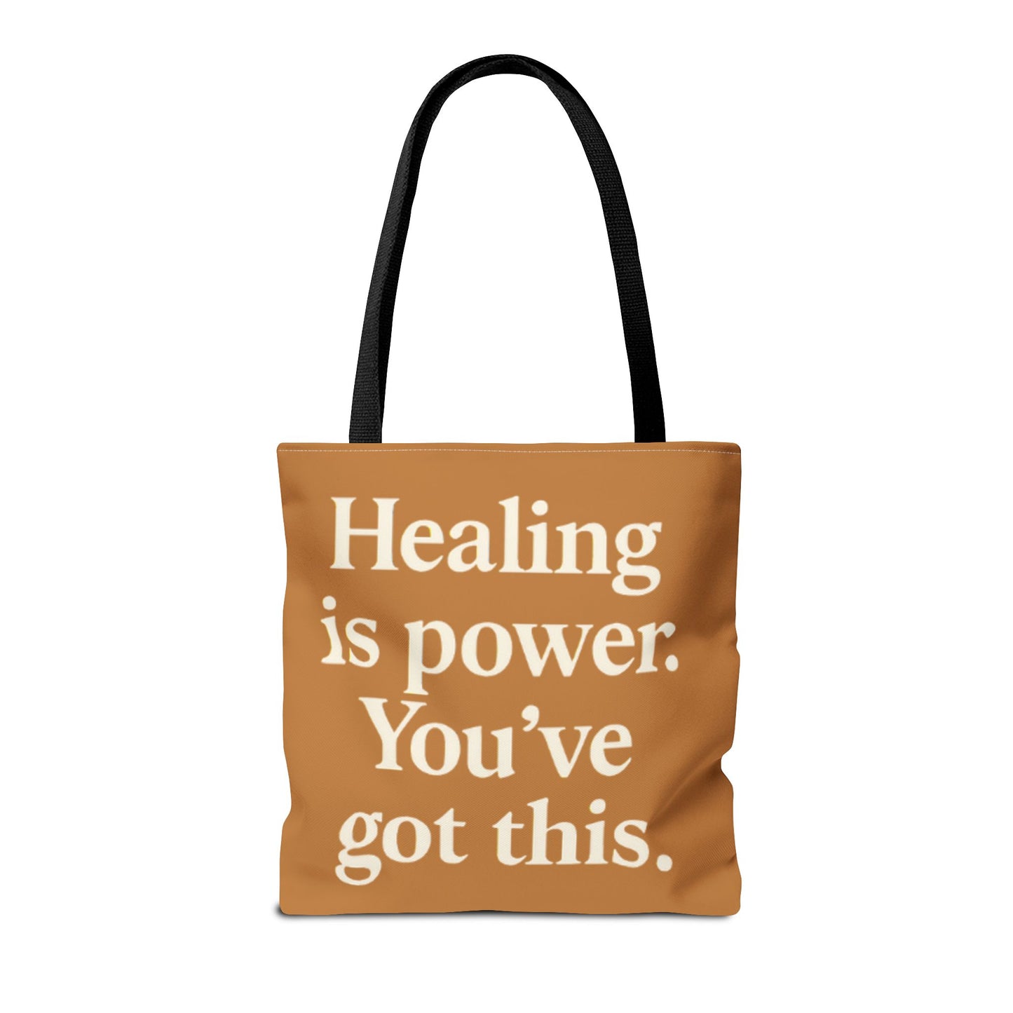 Empowering Healing Tote Bag, Inspirational Market Bag, Motivational Gift, Self-Care Accessory, Supportive Everyday Tote