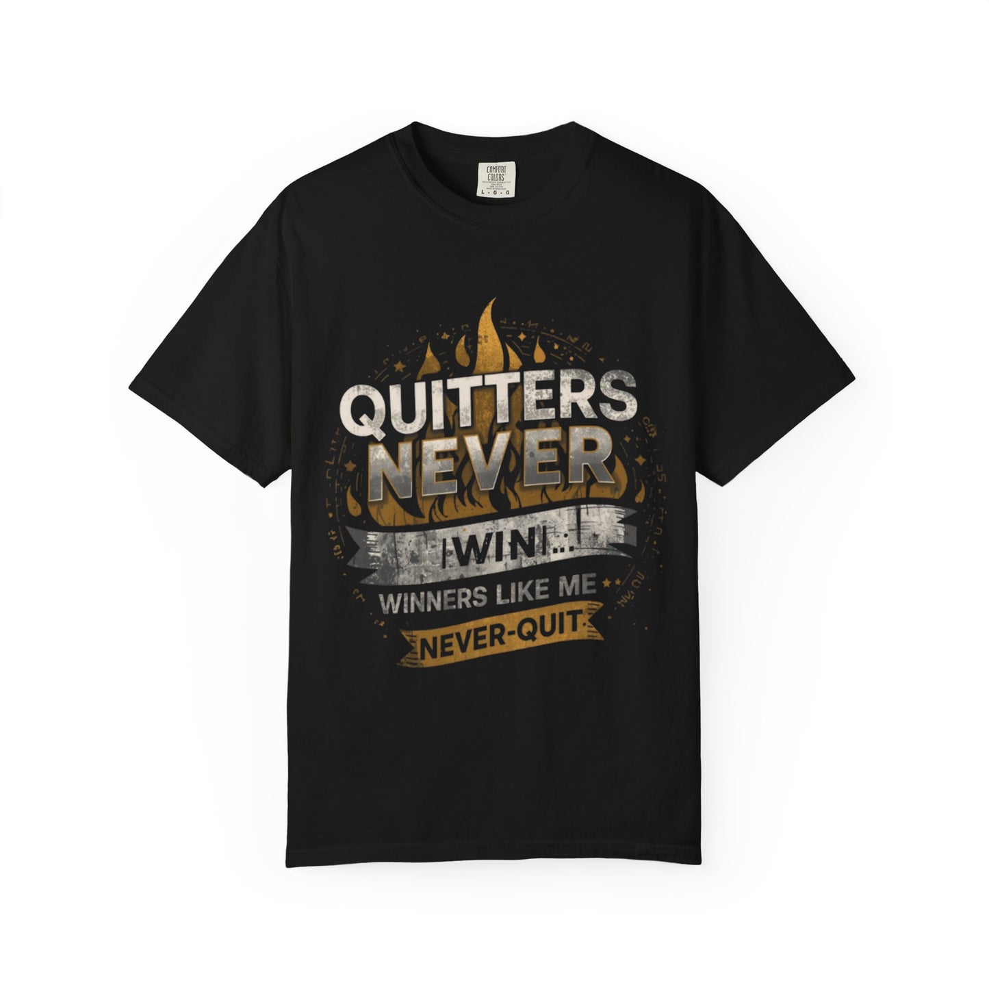 Quitters Never Win Winners Like Me Never Quit T-shirt | Motivational Gym Tee