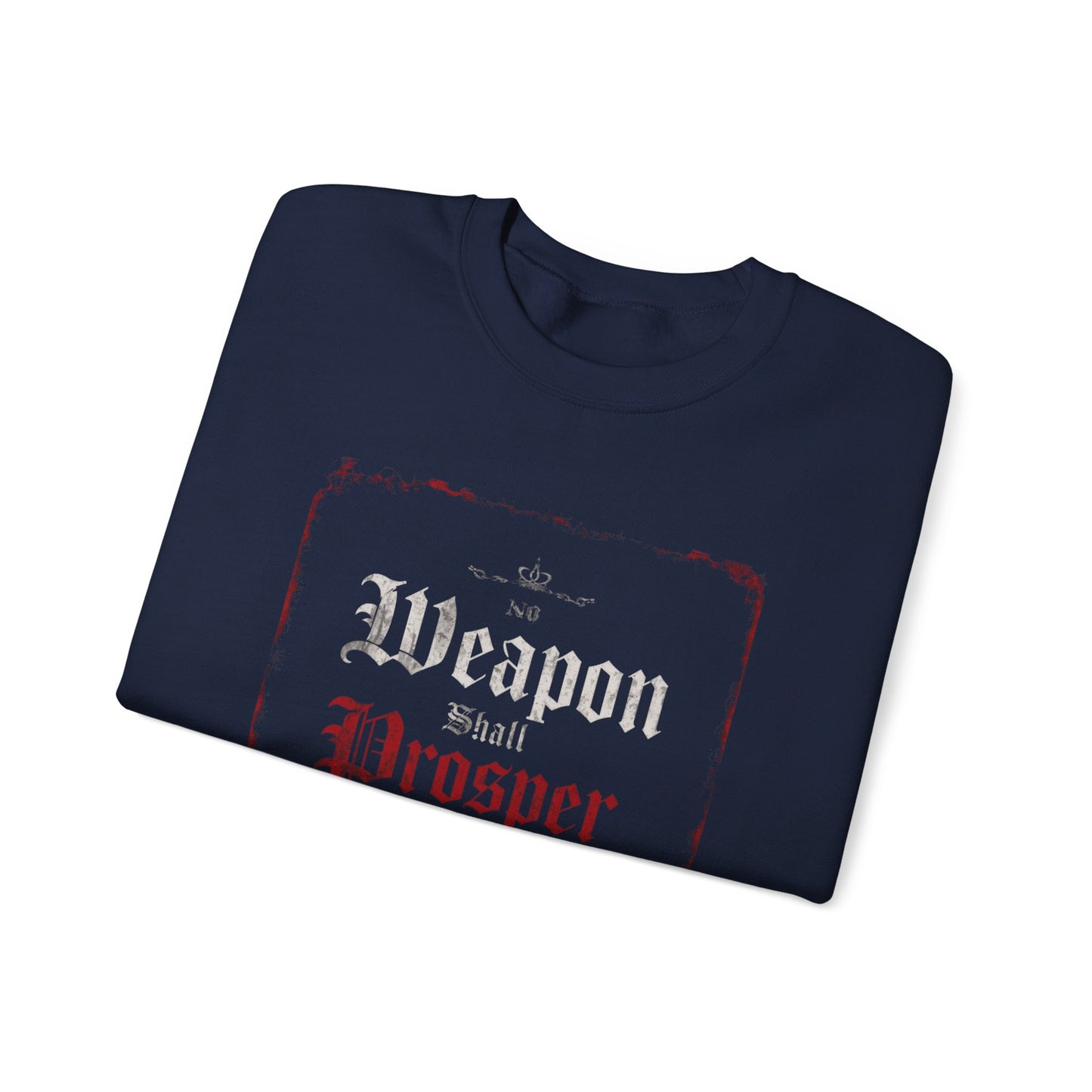 Vintage Faded Print Crewneck Sweatshirt | Midweight 50/50 Cotton-Poly