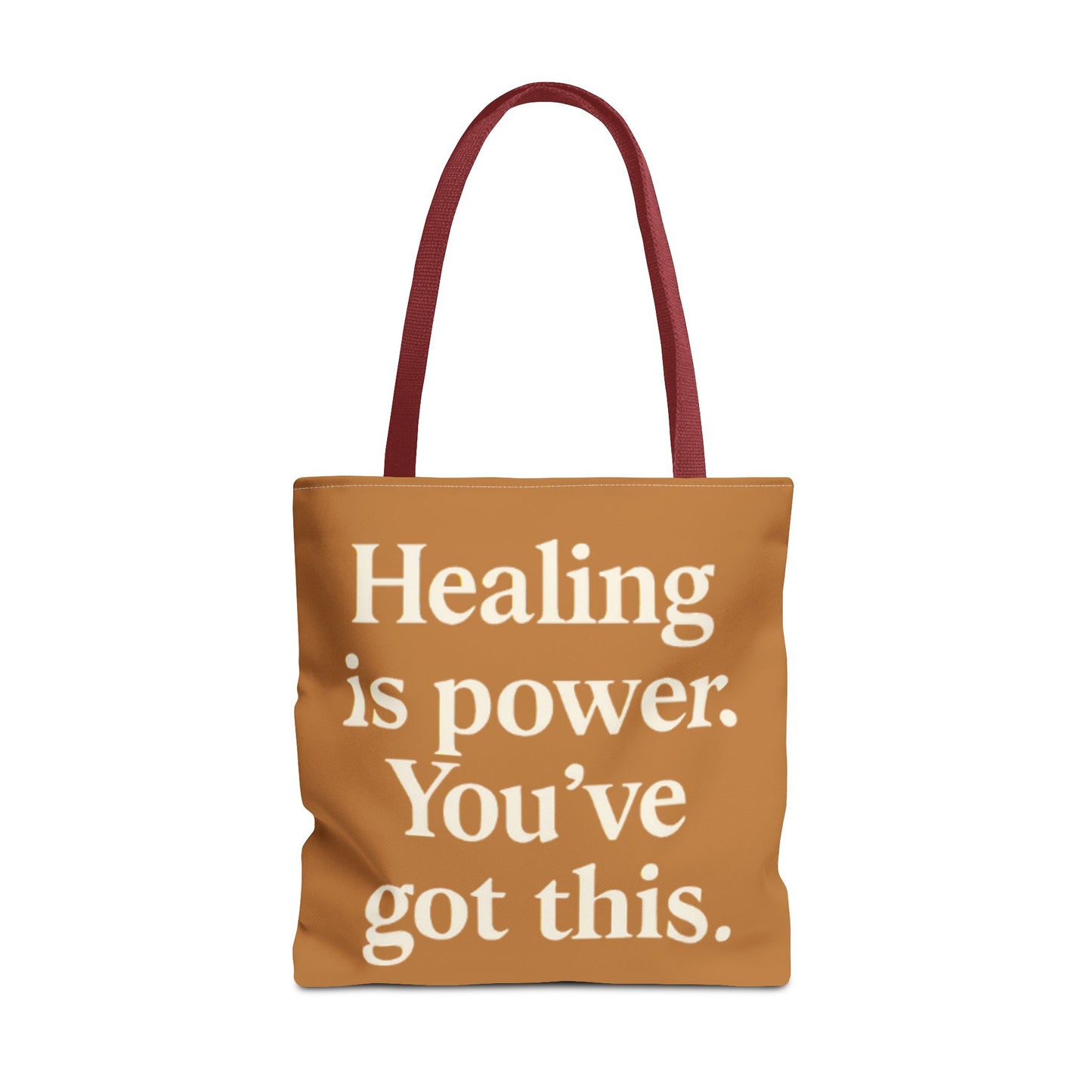 Empowering Healing Tote Bag, Inspirational Market Bag, Motivational Gift, Self-Care Accessory, Supportive Everyday Tote