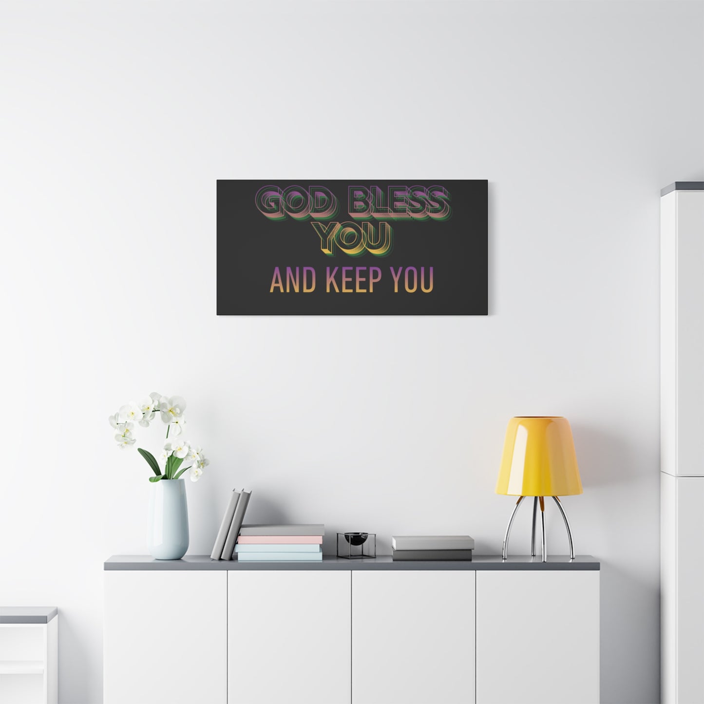 God Bless You and Keep You Canvas | Matte Stretched Wall Art