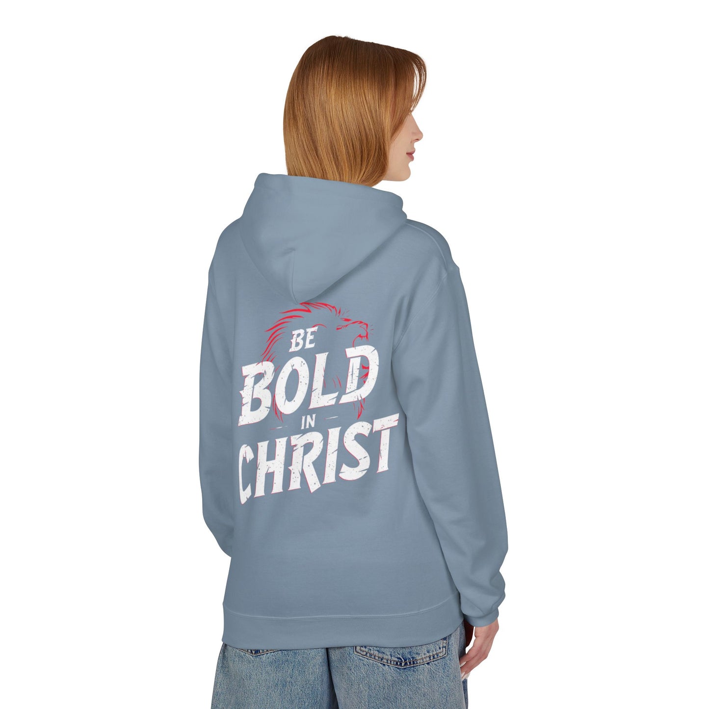 Be Bold in Christ Brush Stroke Design Hoodie | Christian Faith Apparel