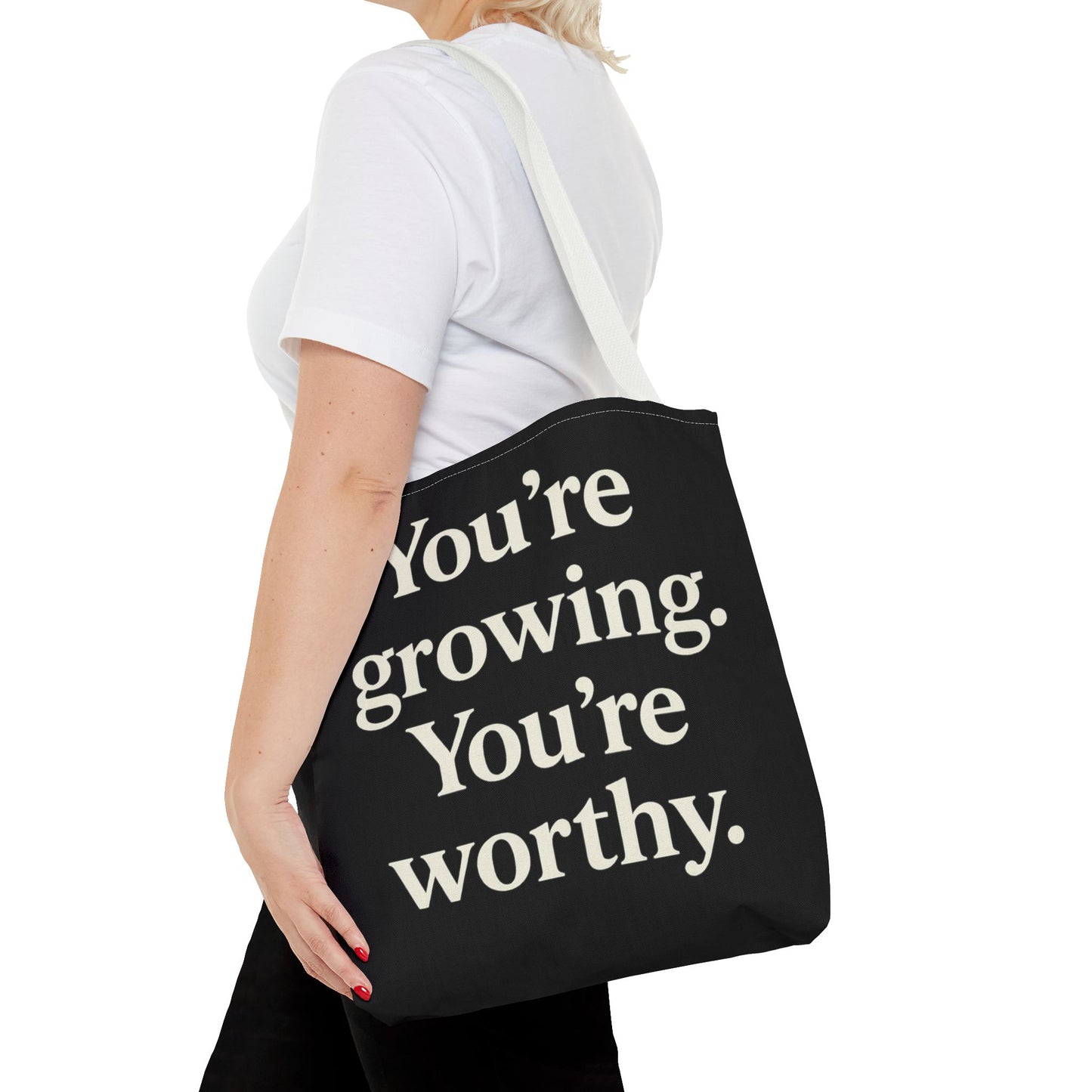 Empowering Affirmation Tote Bag 'You Are Enough' Inspirational Everyday Tote