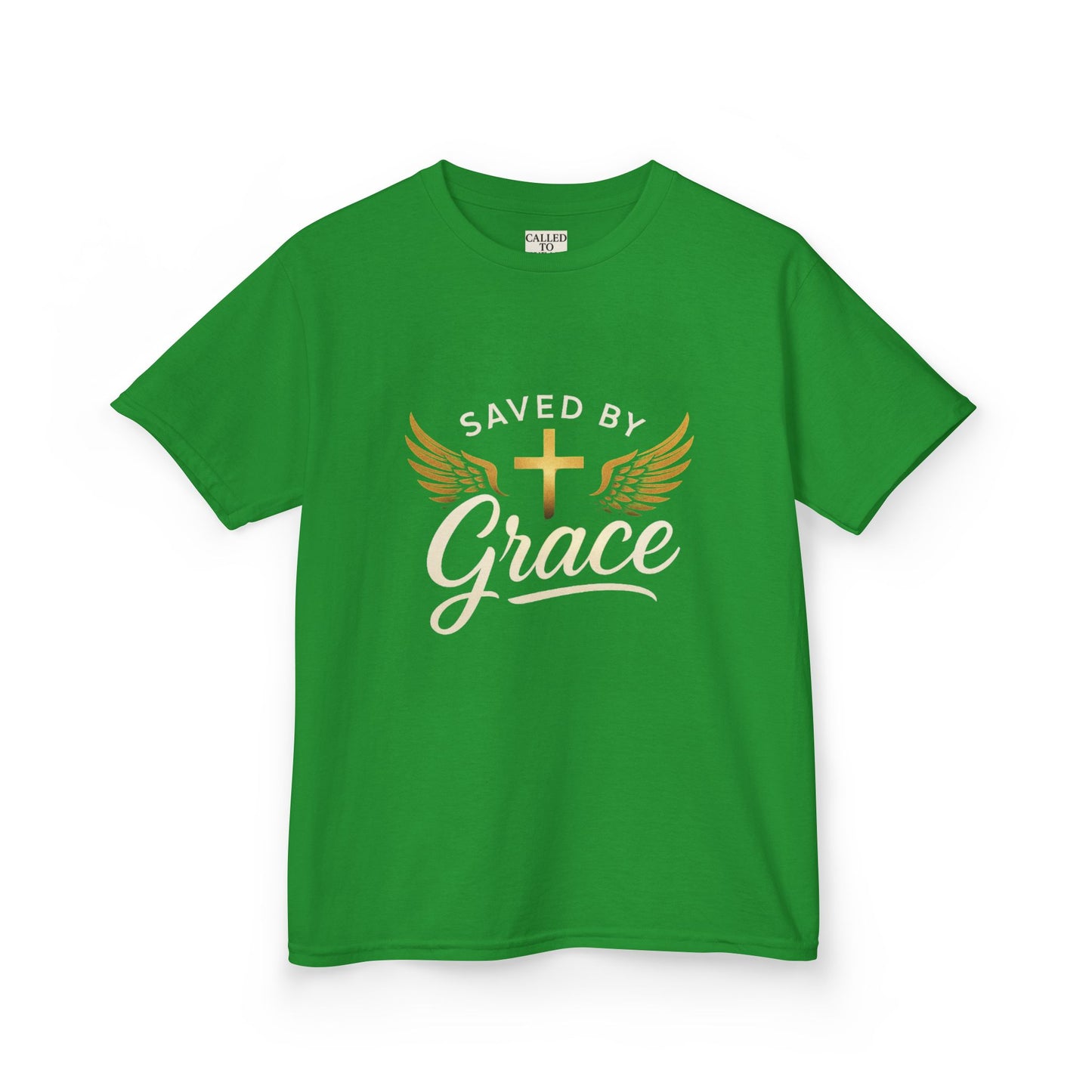 Saved by Grace Kids Tee - Inspirational Children’s Apparel, Faith-Based Gift for Baptism, Birthday, Church Events, Everyday Wear