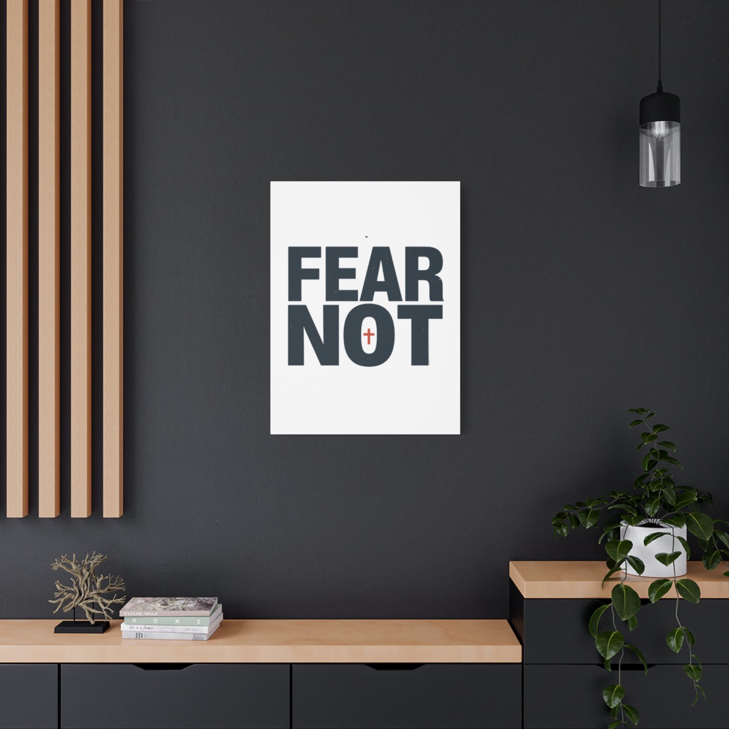Fear Not canvas | Christian wall art, stretched matte gallery wrap