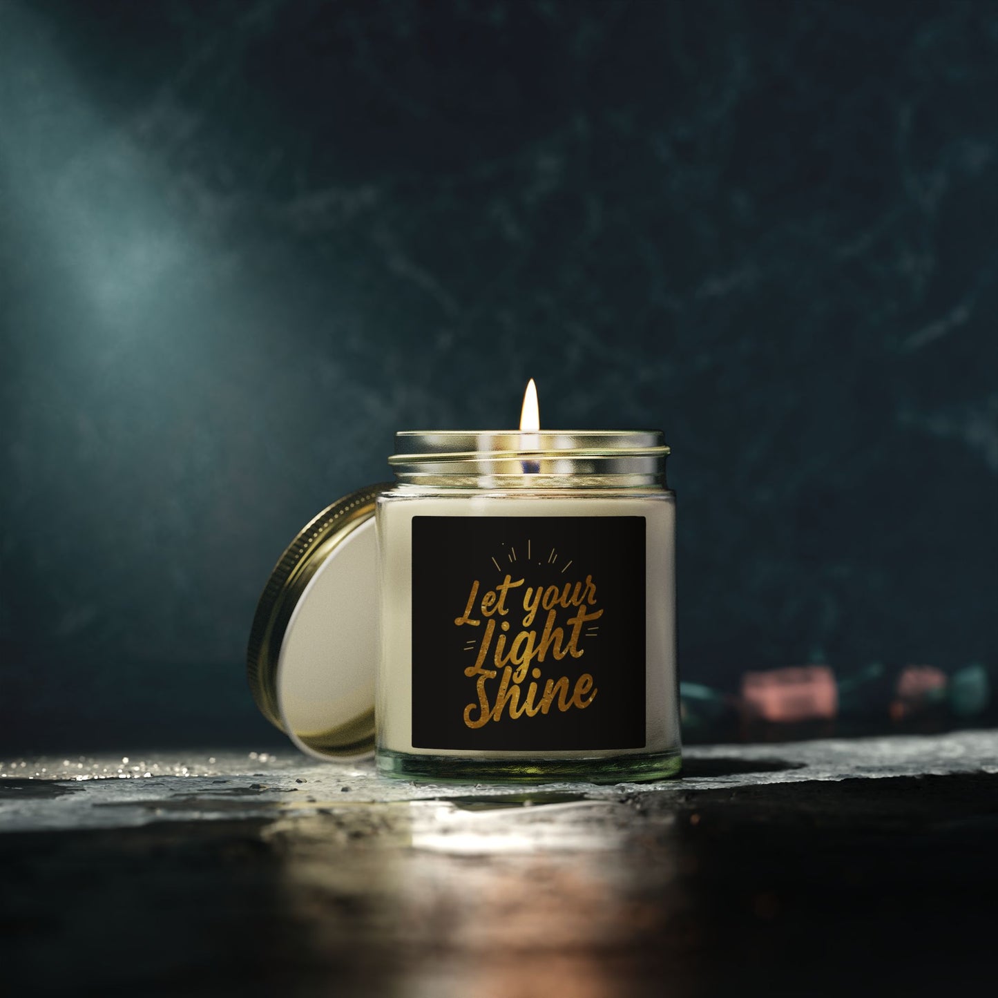 Let Your Light Shine Candle 4oz 9oz | Coconut Apricot Wax Jar